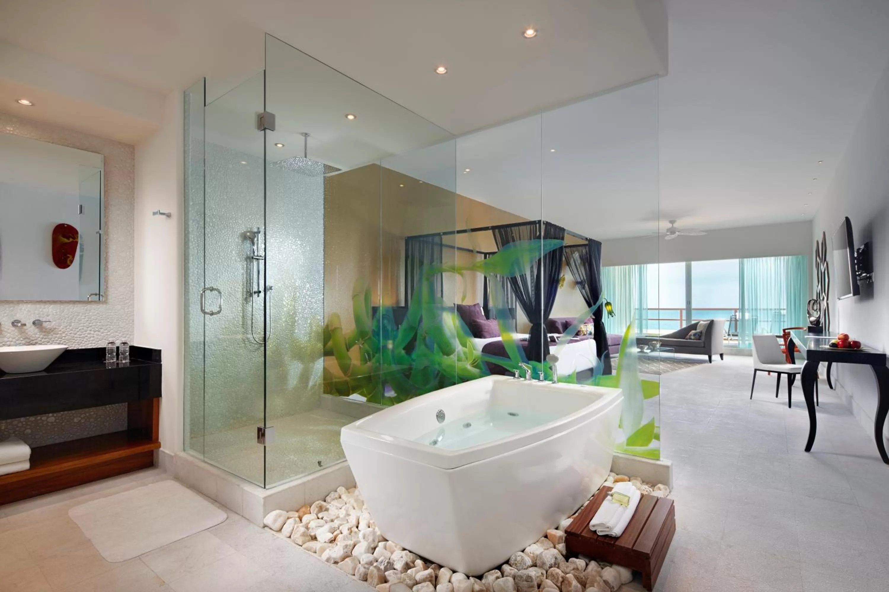 Bathroom in Senses Riviera Maya - Ocean Front Boutique Hotel - Adults only