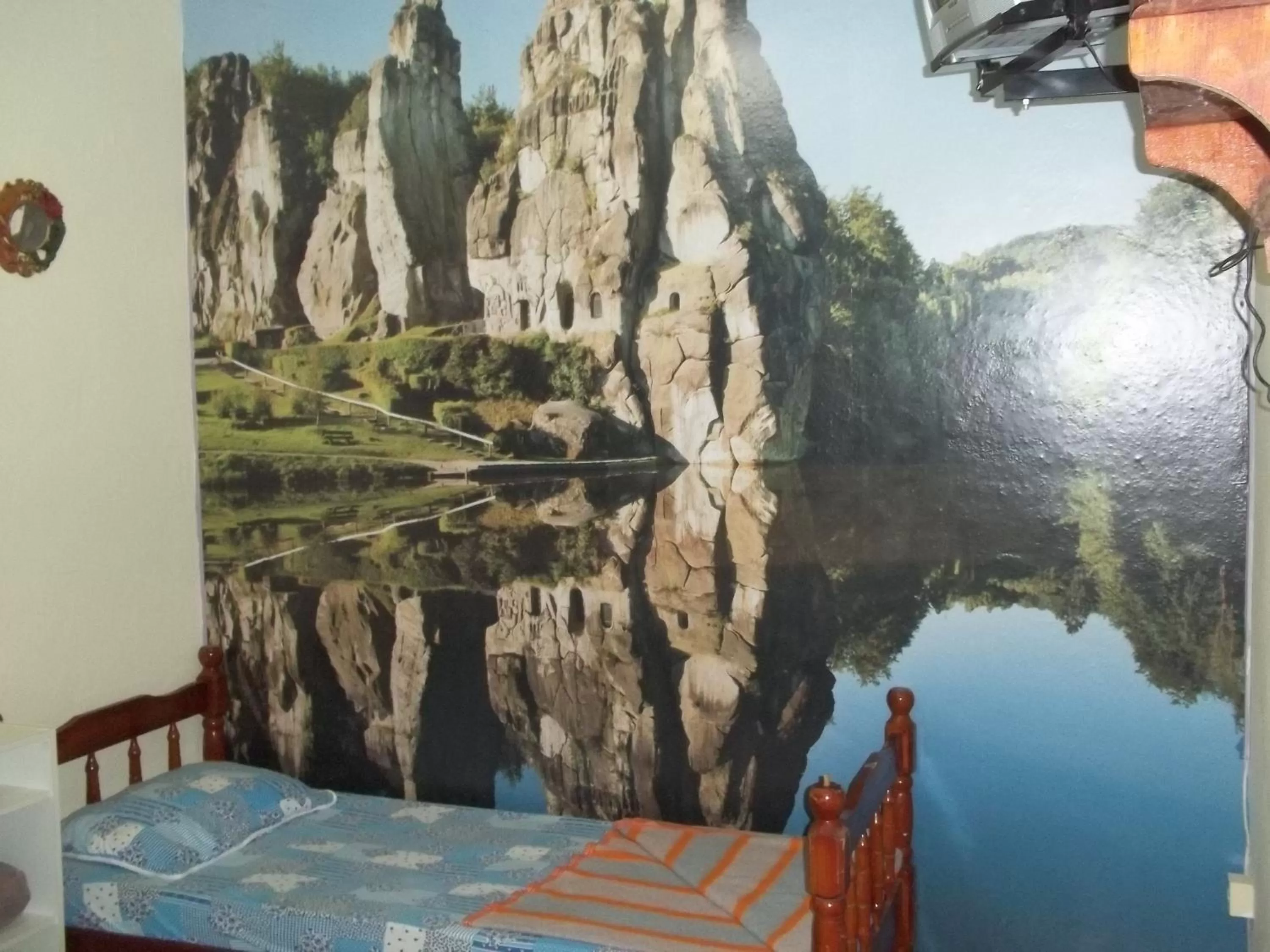 Bed in Pousada Encanto e Magia