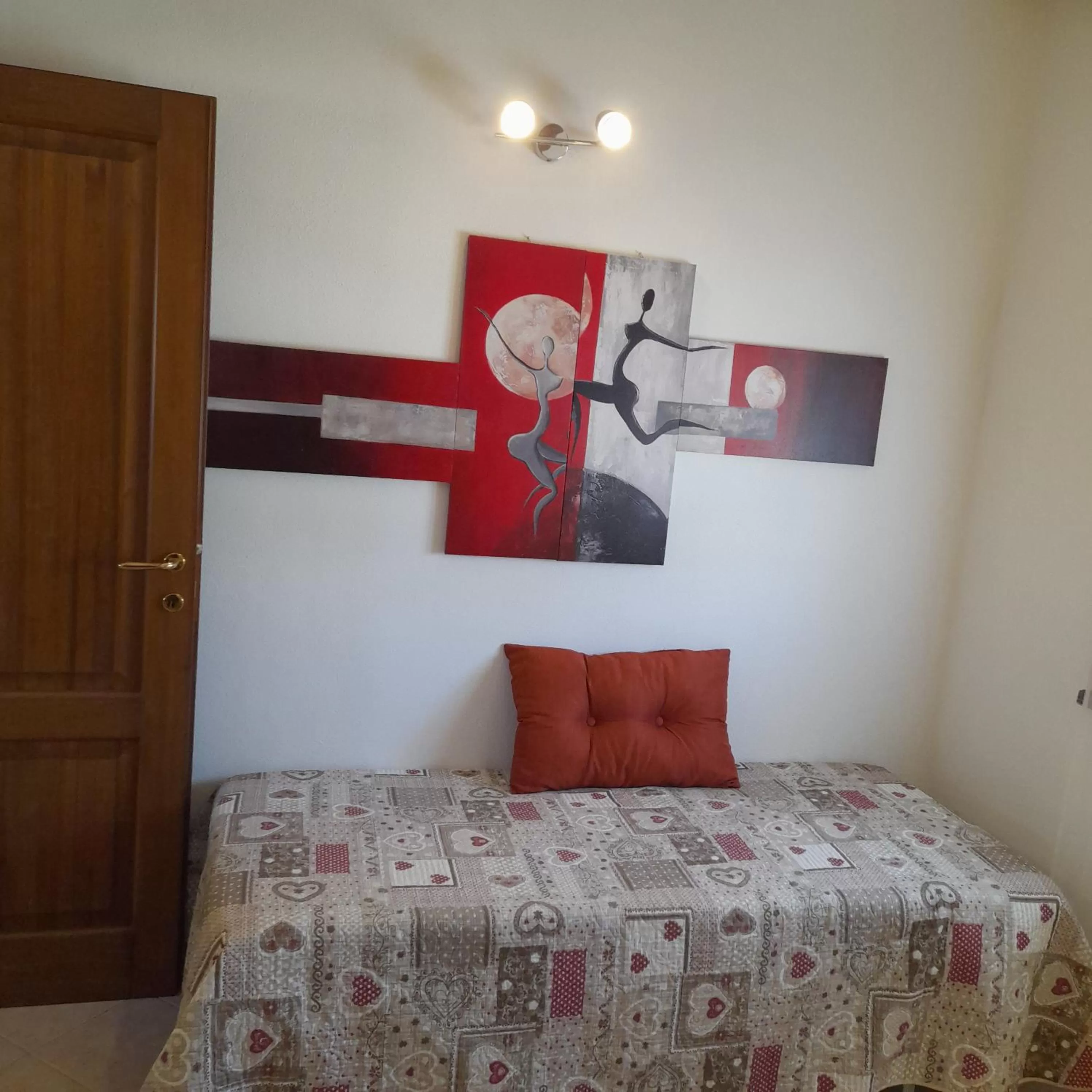 View (from property/room), Bed in La Fortezza casa vacanze & appartament