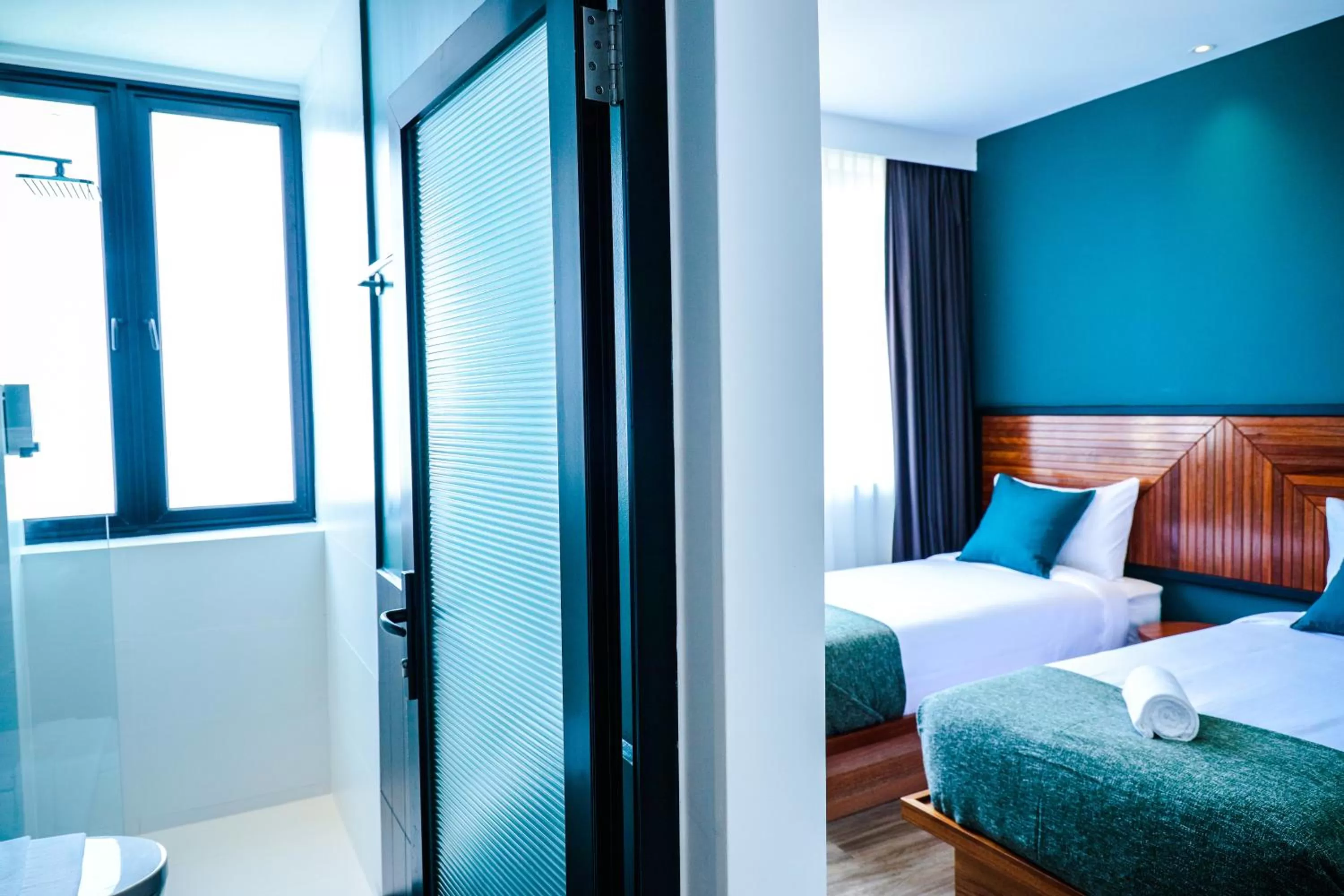 Bed in The Journey hotel