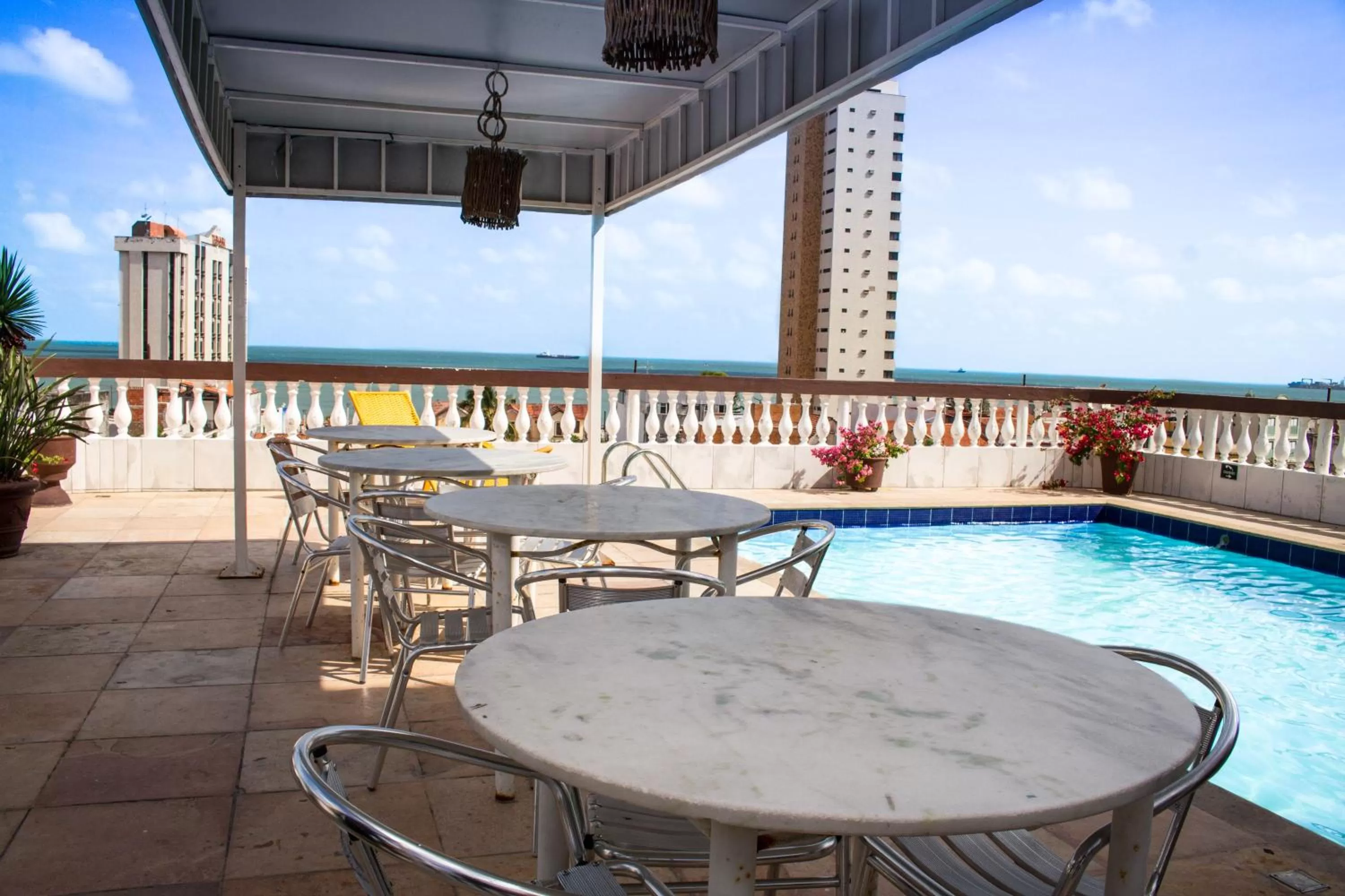Pool view in Algarve Praia Hotel