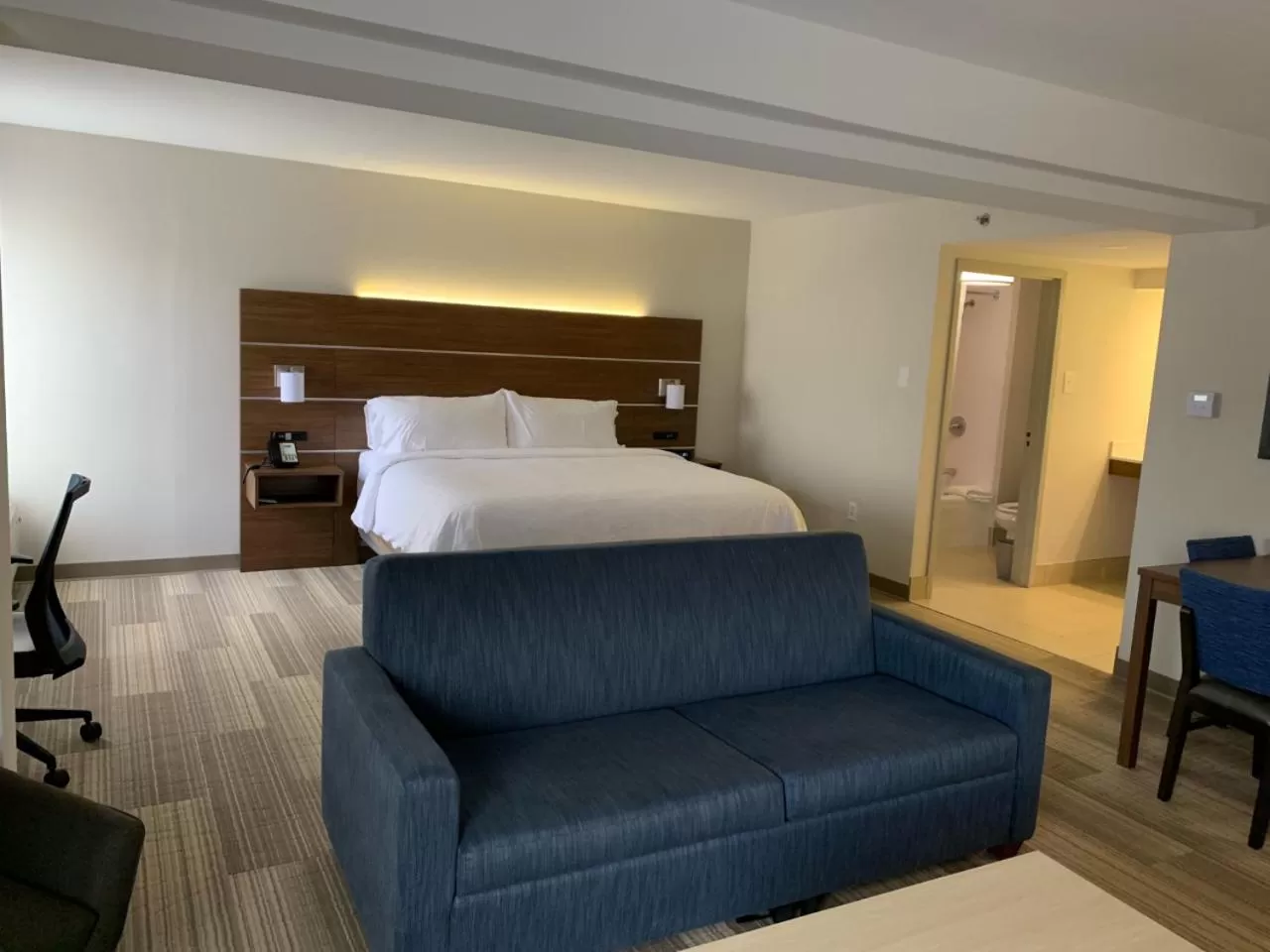 Living room, Bed in Holiday Inn Express Voorhees/ Mt. Laurel by IHG