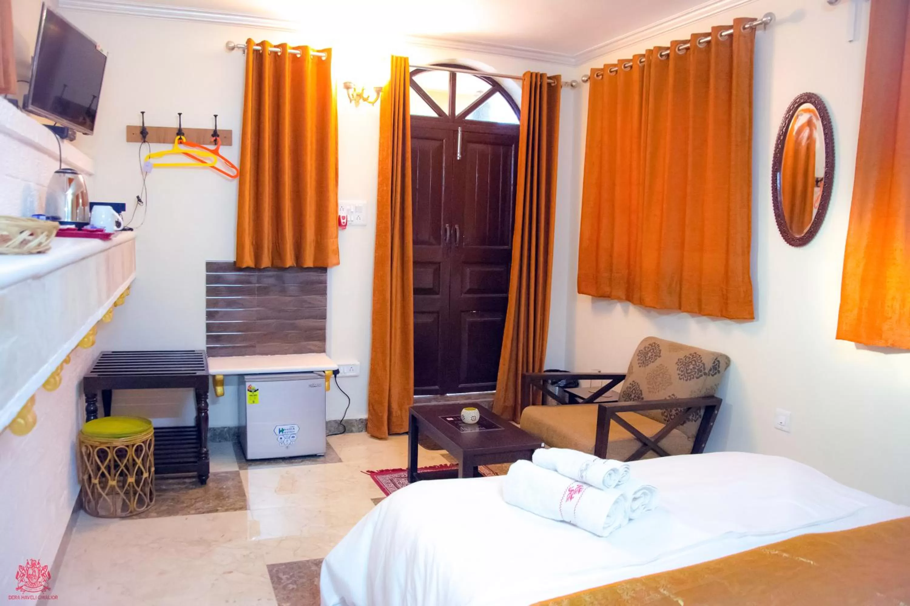 Bed in Dera Haveli- Heritage homestay