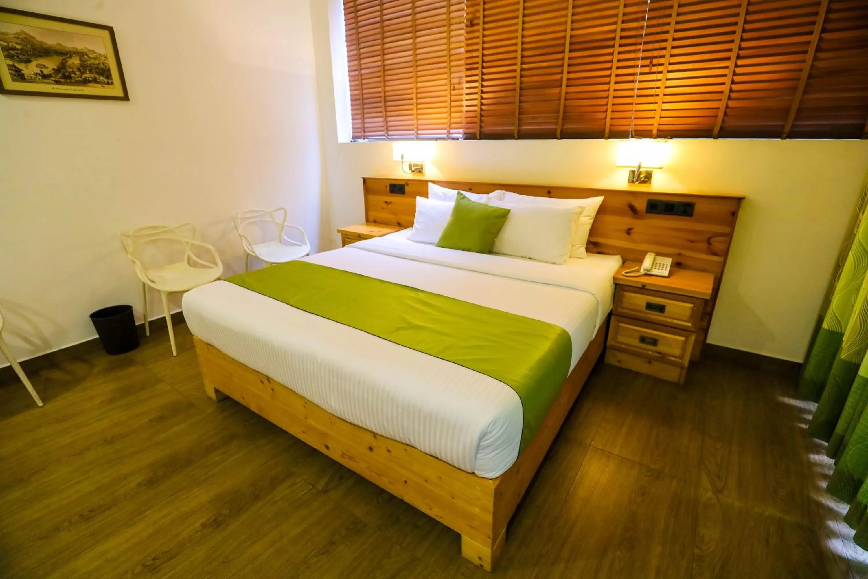 Bed in Hotel Ganthera Kandy