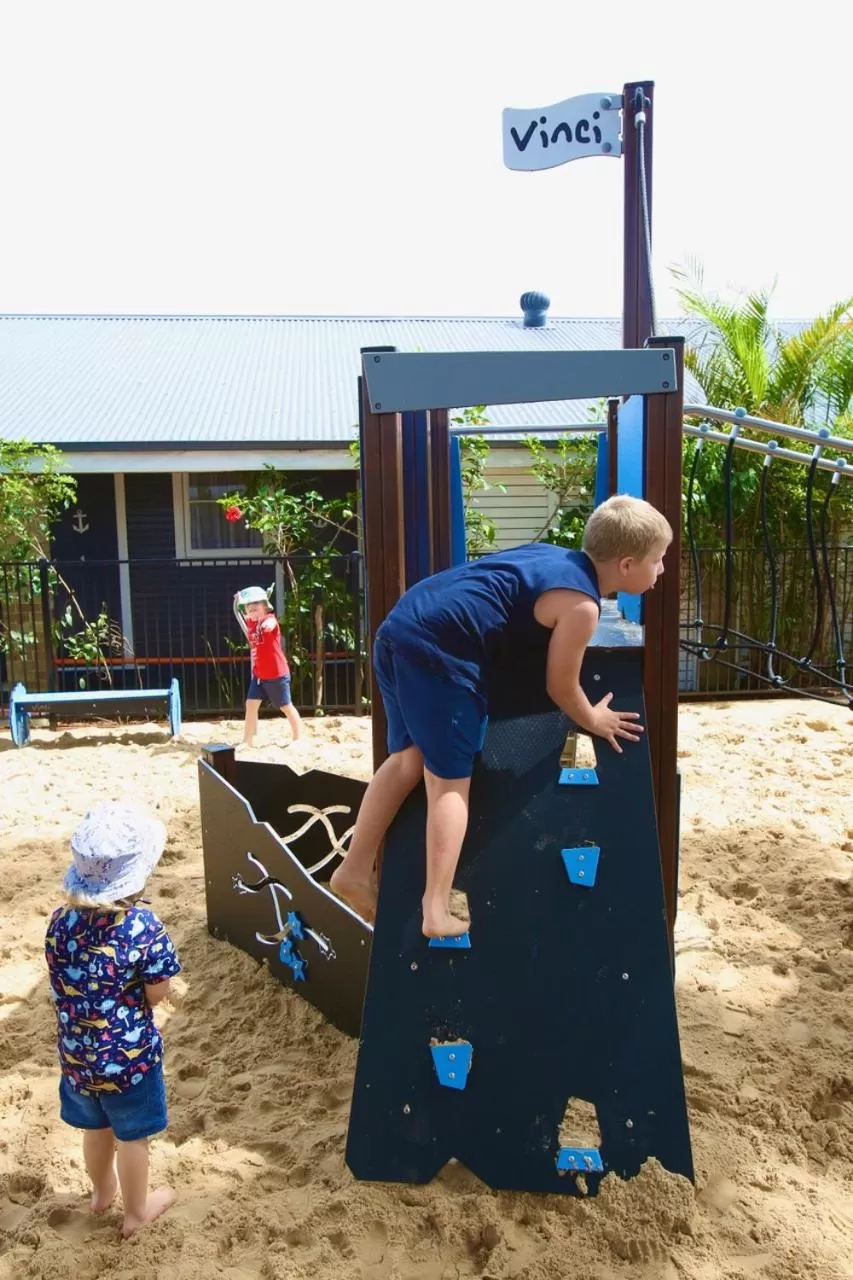 Children play ground in Tea Gardens Hotel