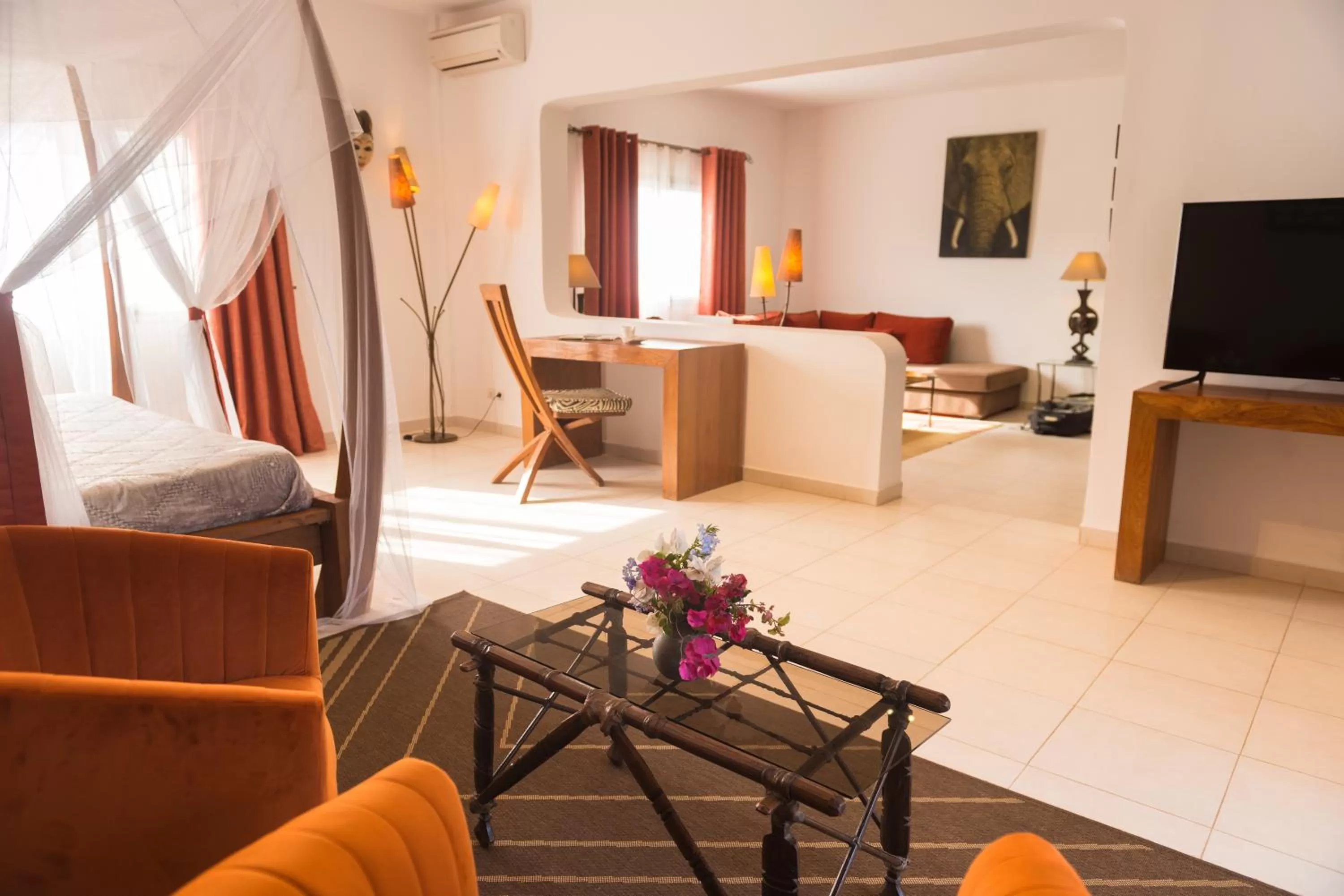 TV and multimedia, Seating Area in La Résidence