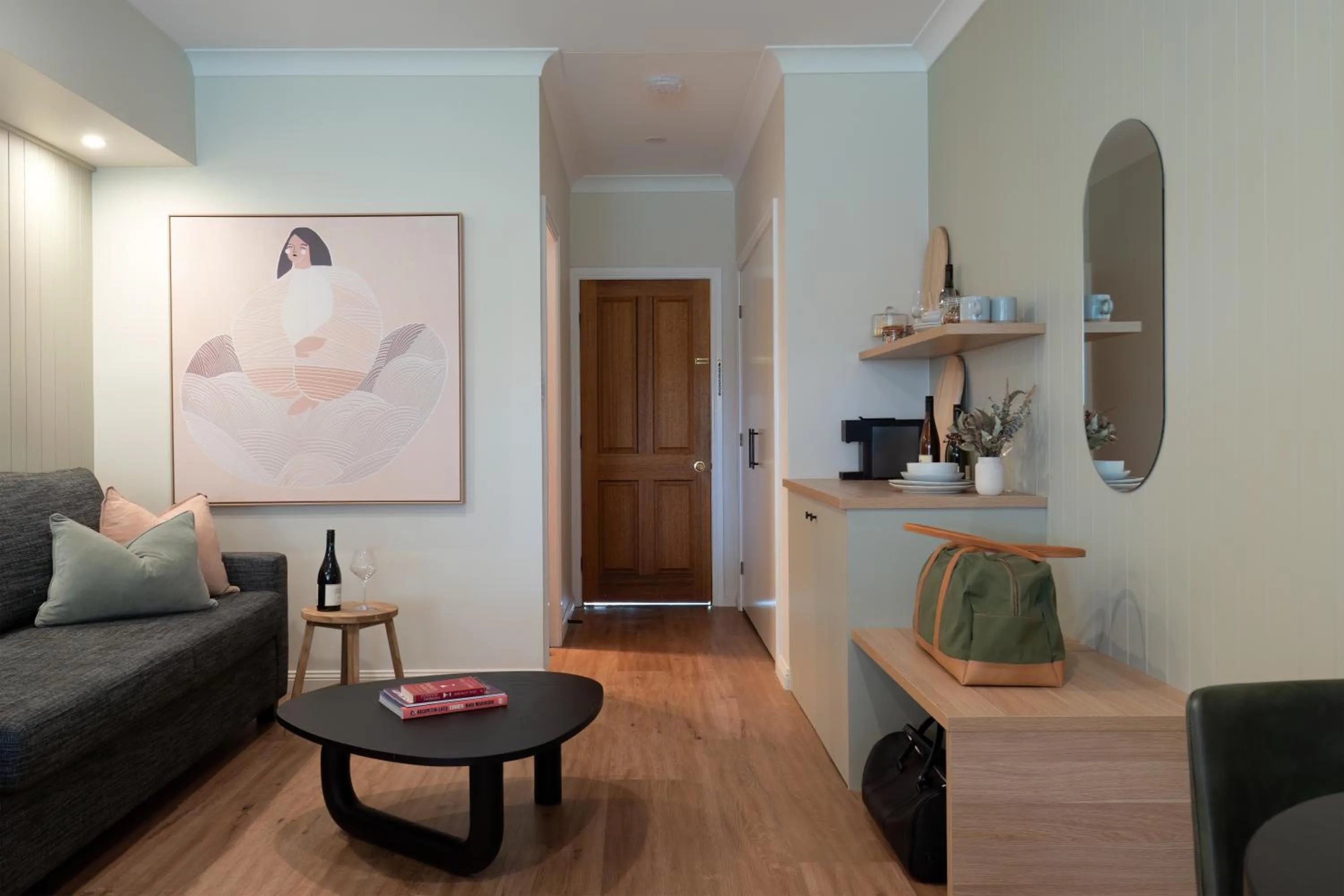 Living room in Hermitage Lodge