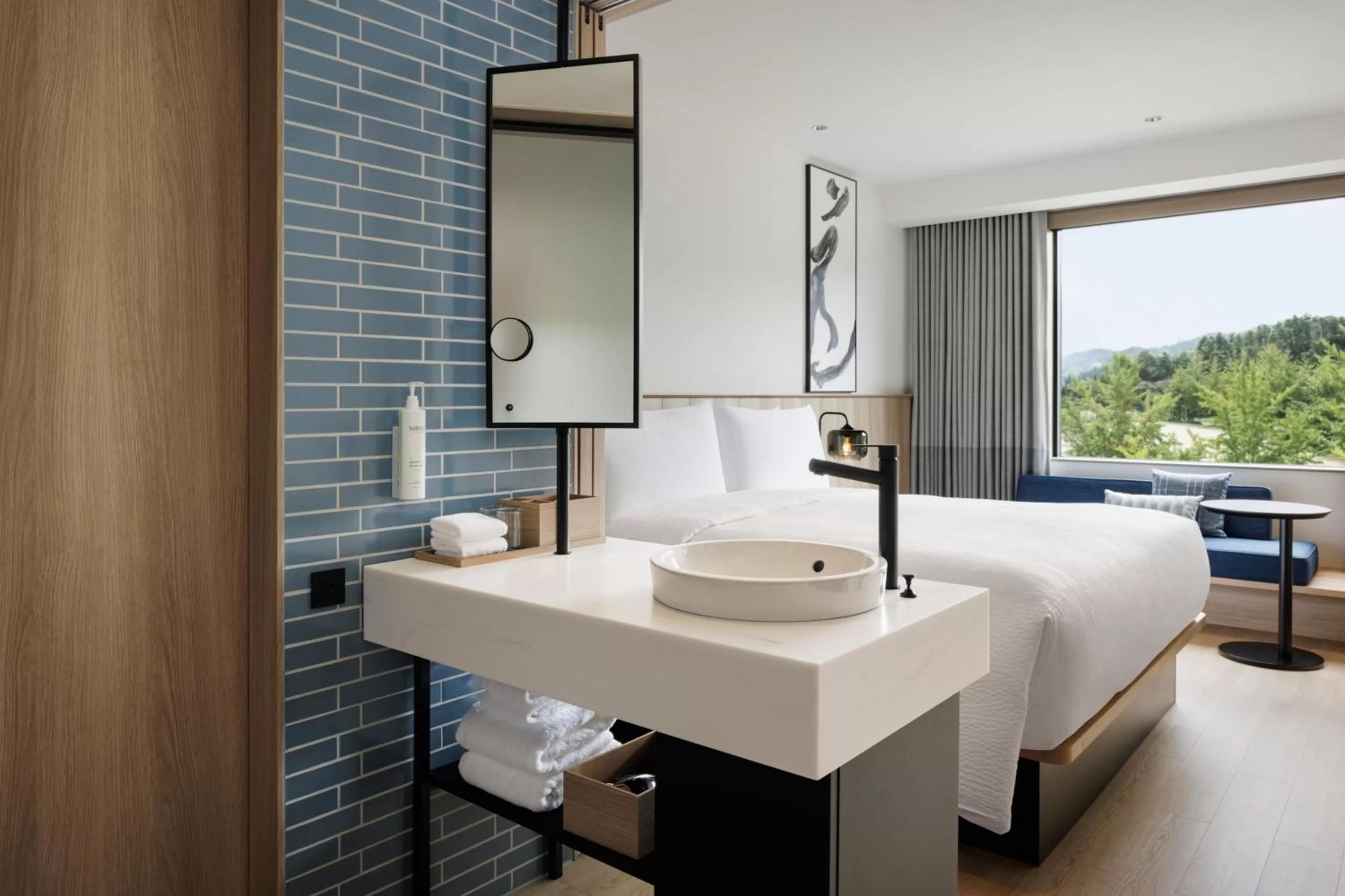 Bathroom, Bed in Fairfield by Marriott Hyogo Kannabe Highland