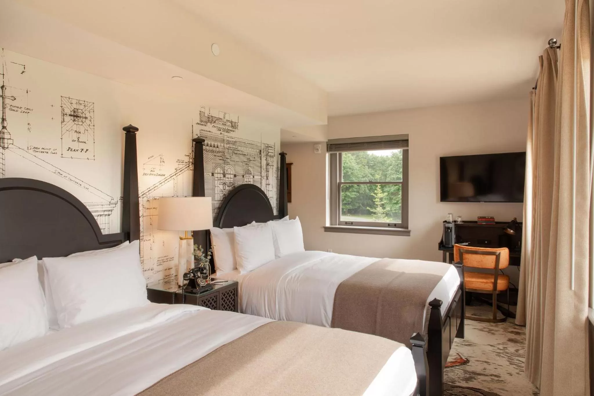 Bedroom, Bed in The Lodge at St Edward Park