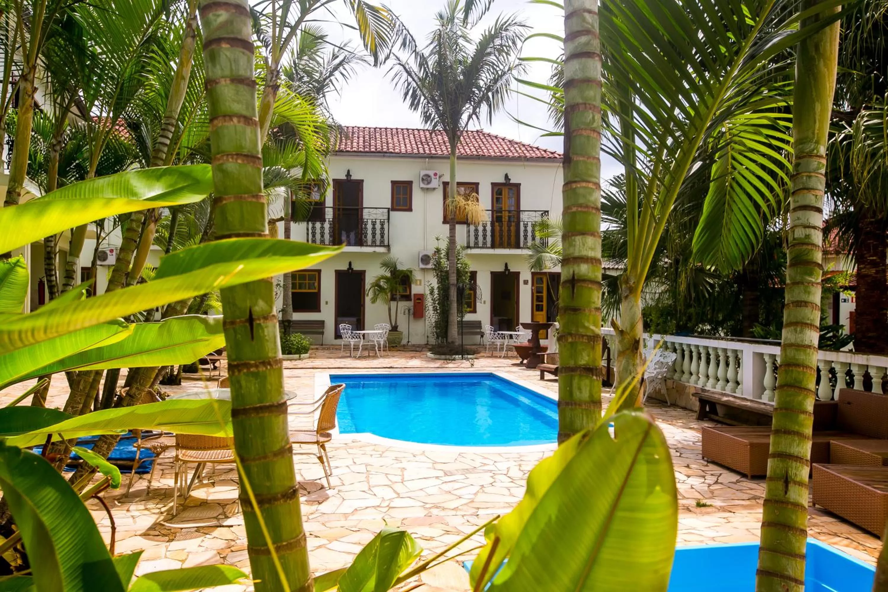 Patio, Pool View in Pousada Neuza Barbosa