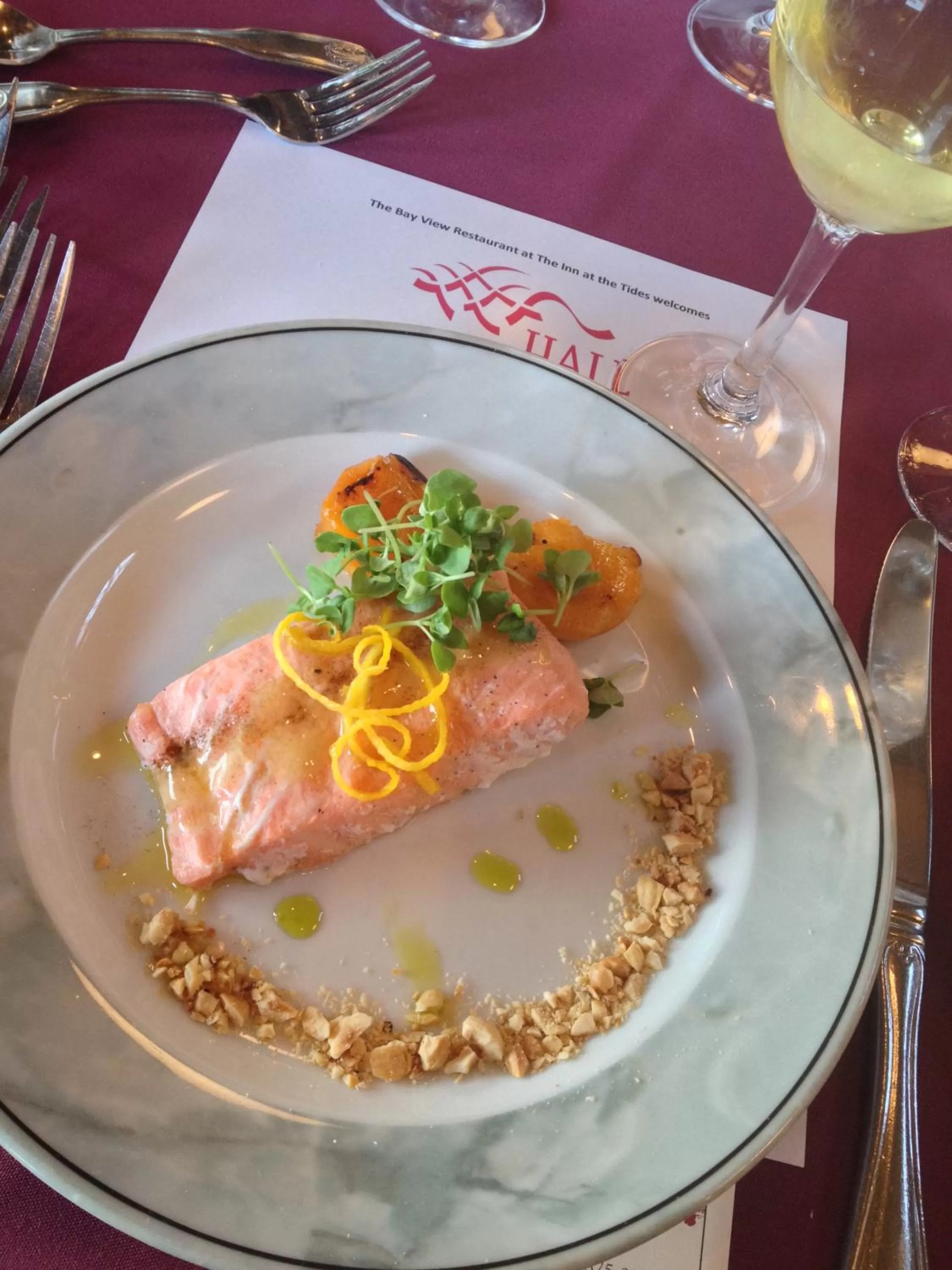 Food close-up in The Inn at the Tides