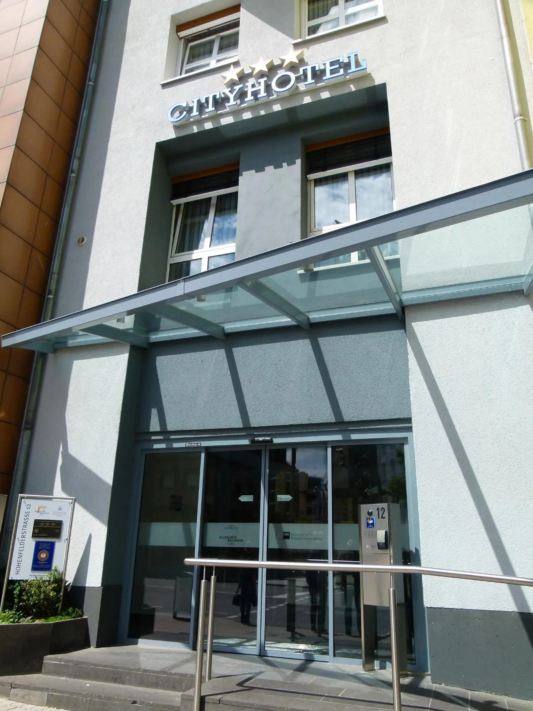 Facade/entrance in City-Hotel Kurfürst Balduin