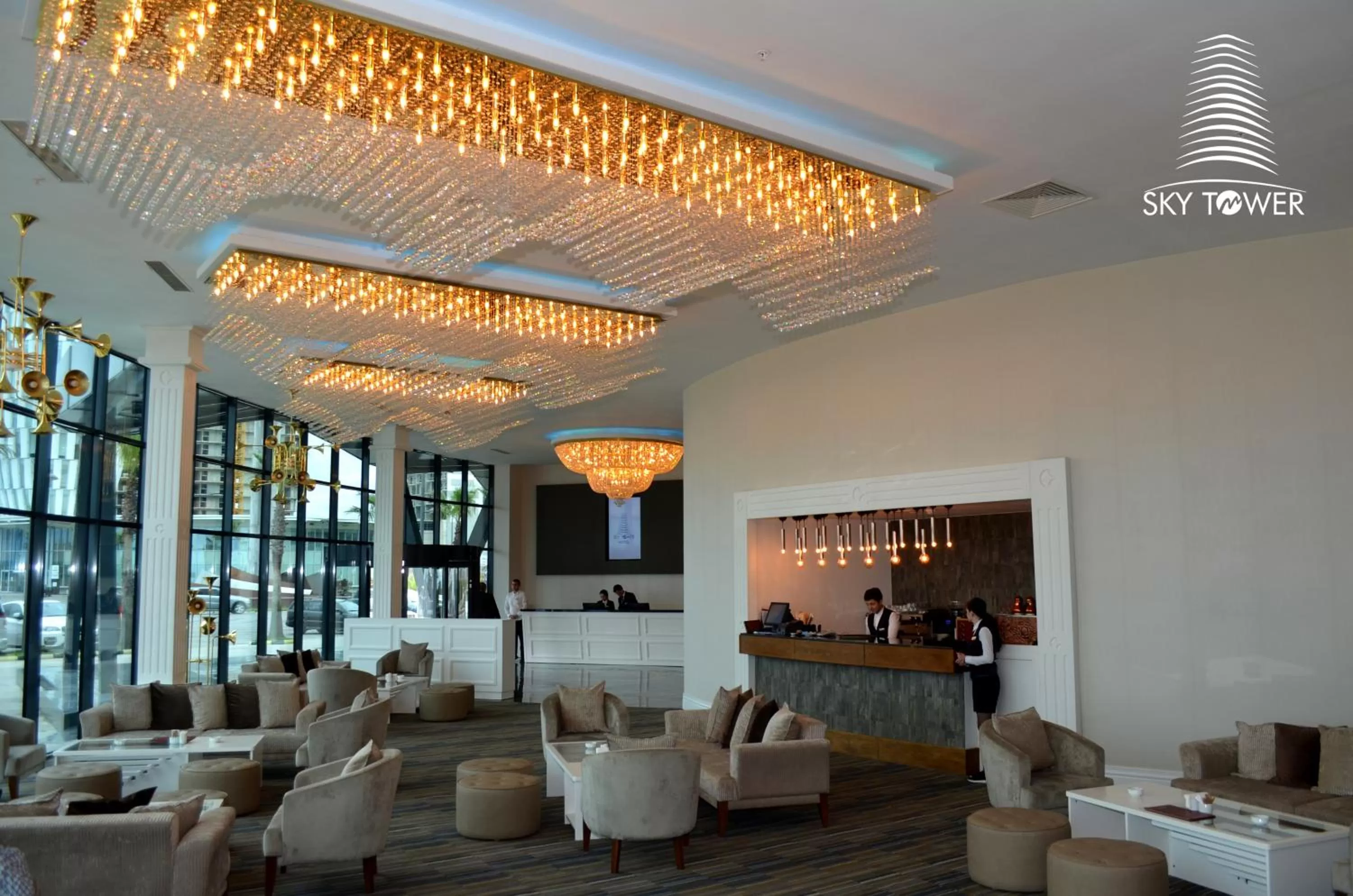 Lobby or reception in Sky Tower King Hotel