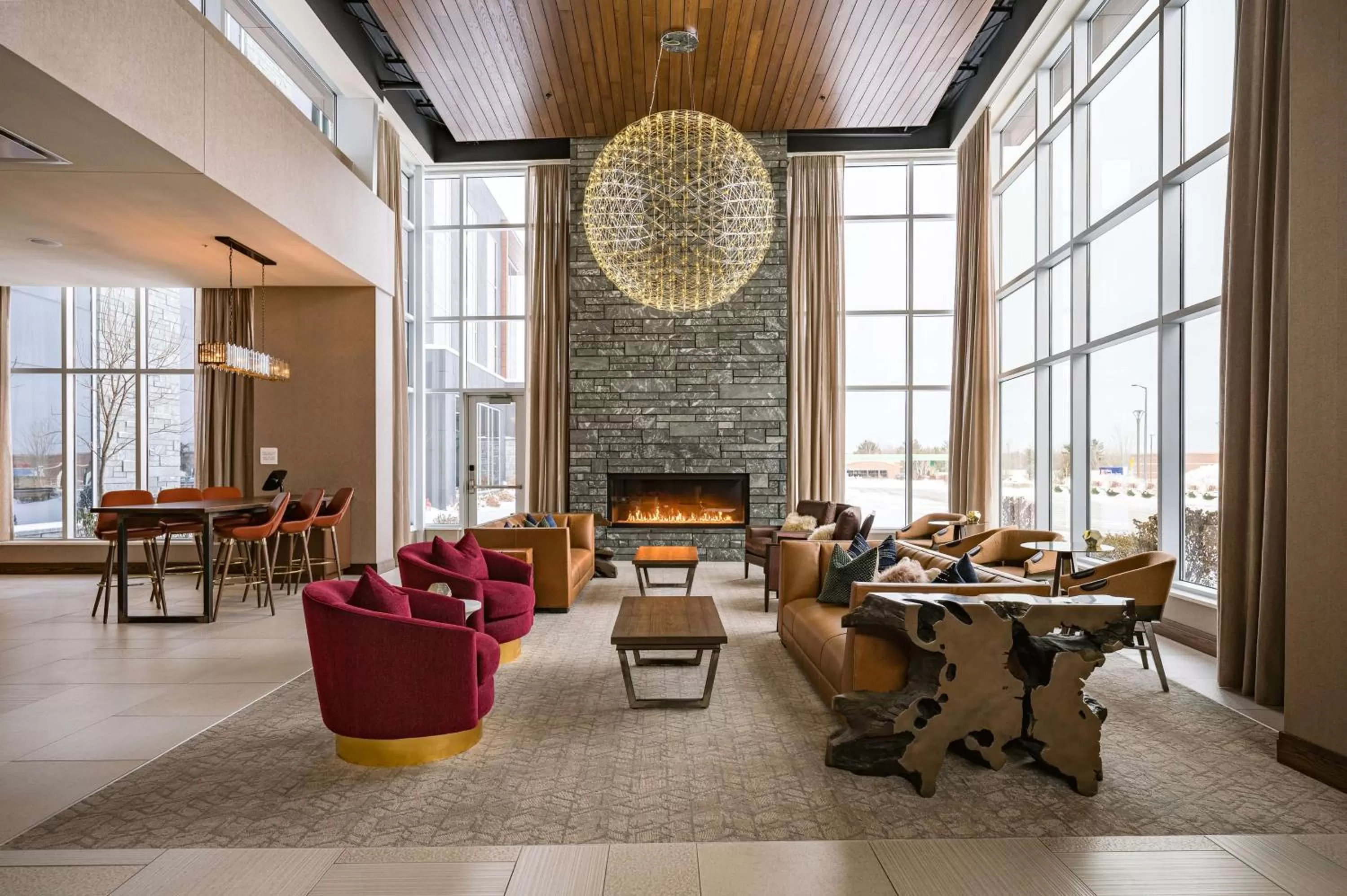 Lobby or reception in Hilton Garden Inn Wausau, WI