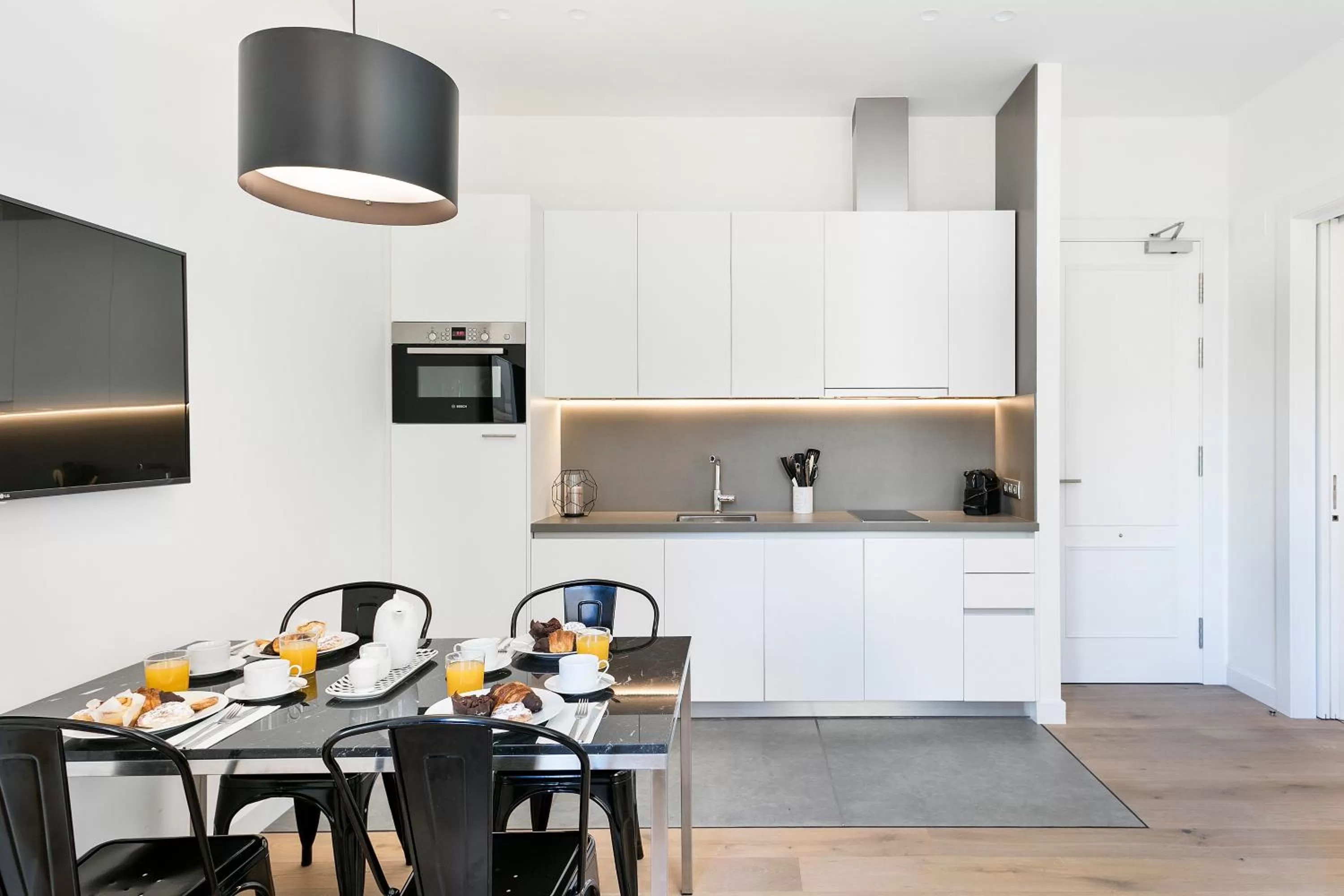 Kitchen or kitchenette in Murmuri Residence Mercader