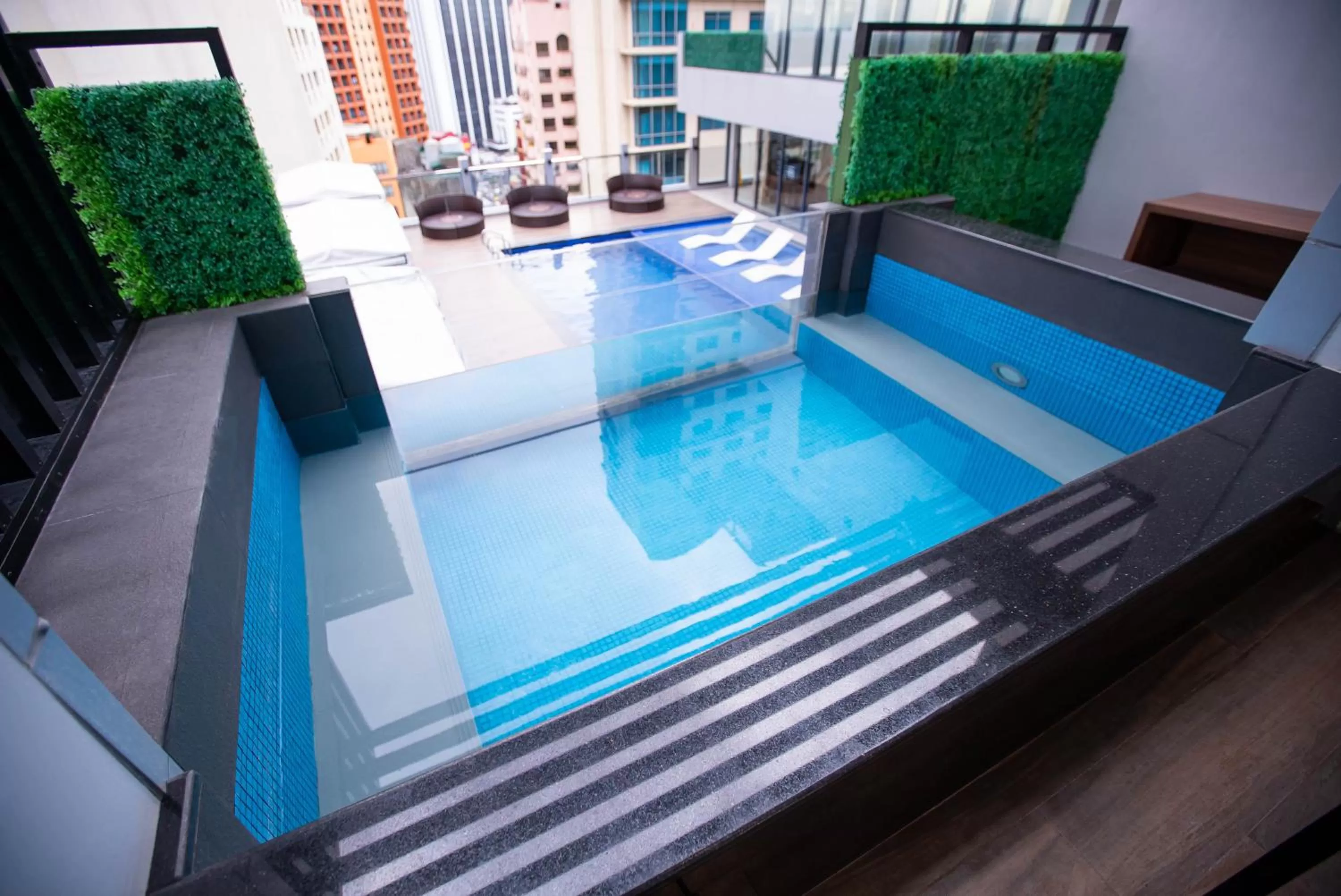 Pool view in Coro Hotel