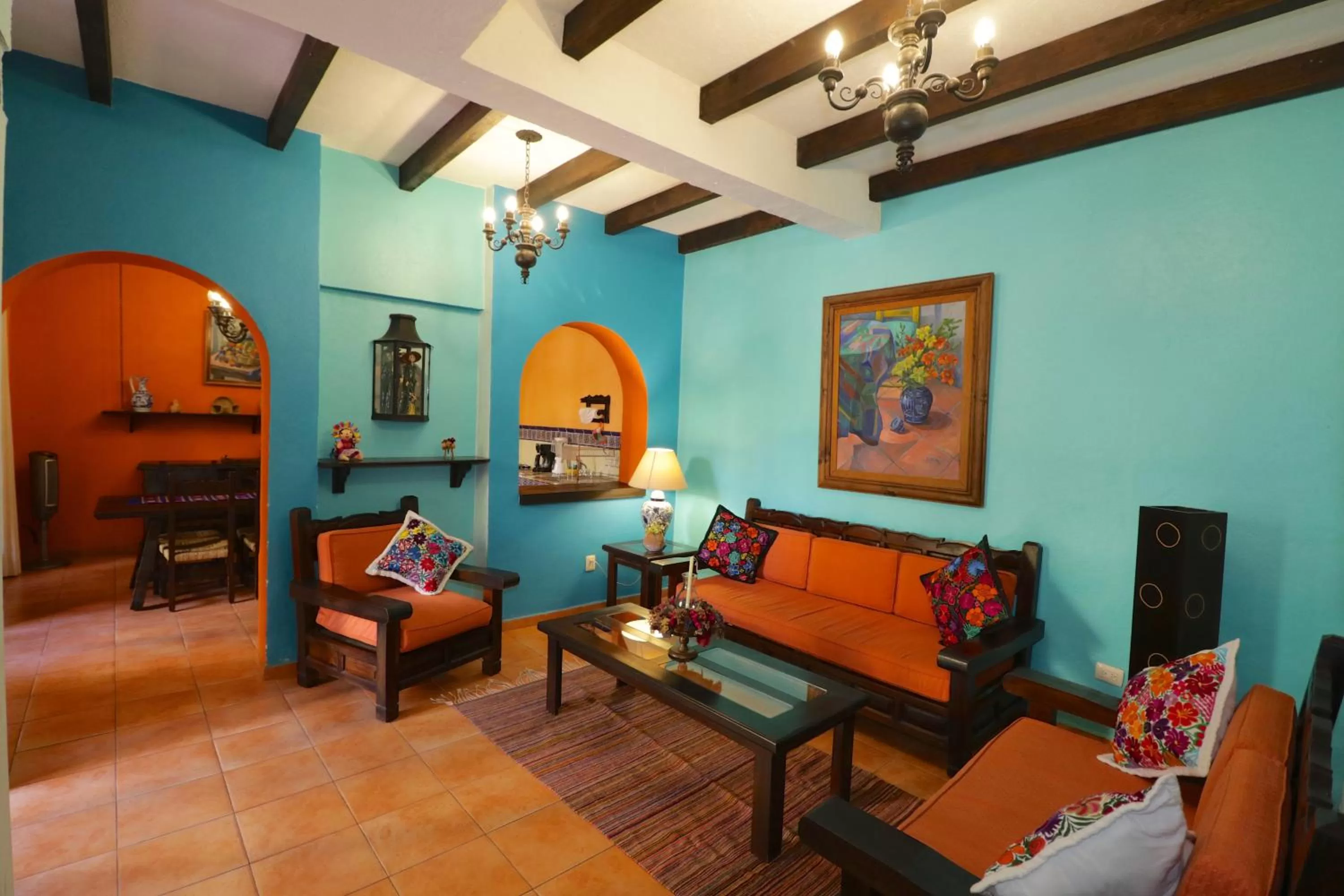 Living room in Casa Mia Suites