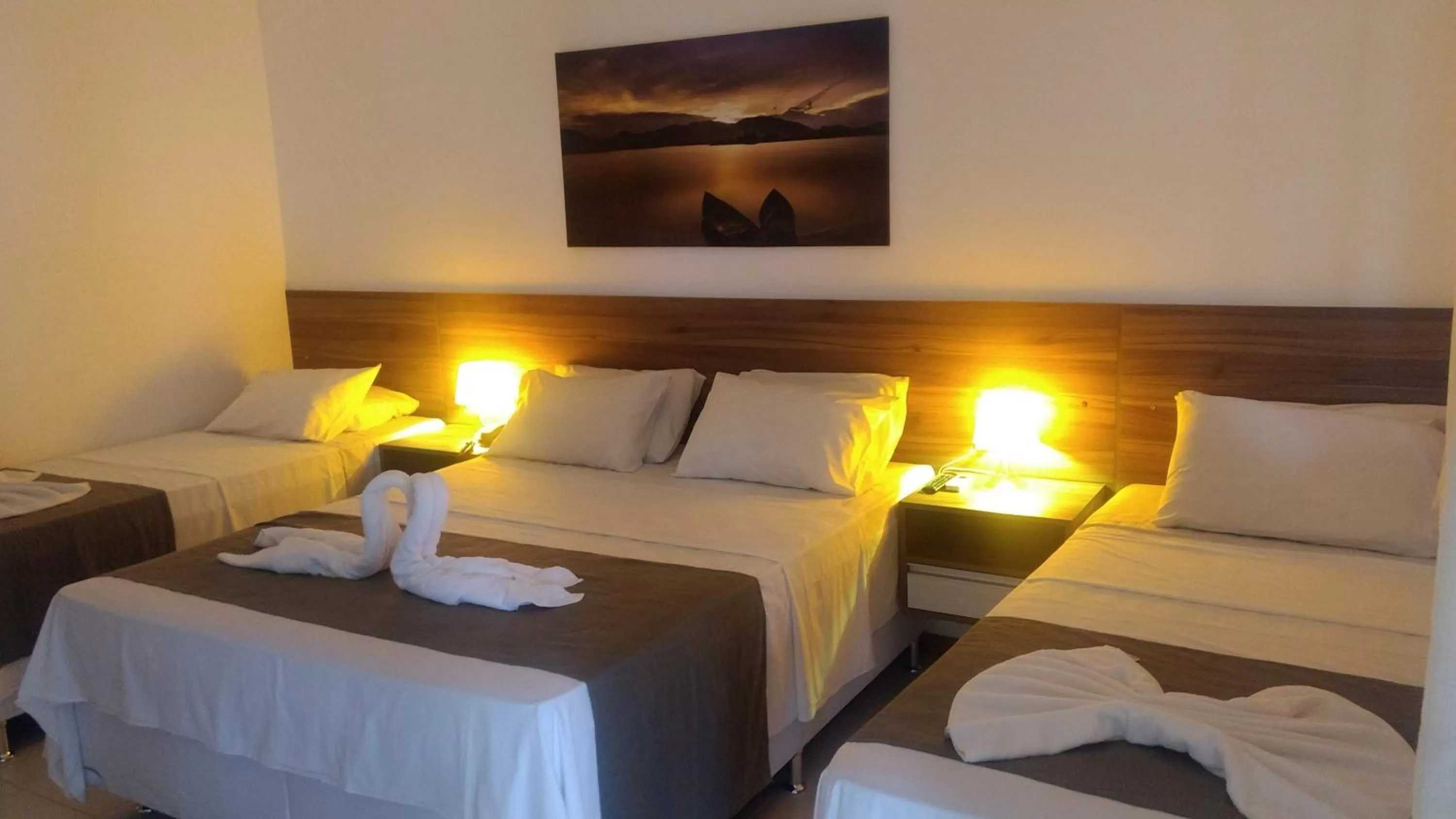 Bed in Hotel Pousada Salvador Paradise