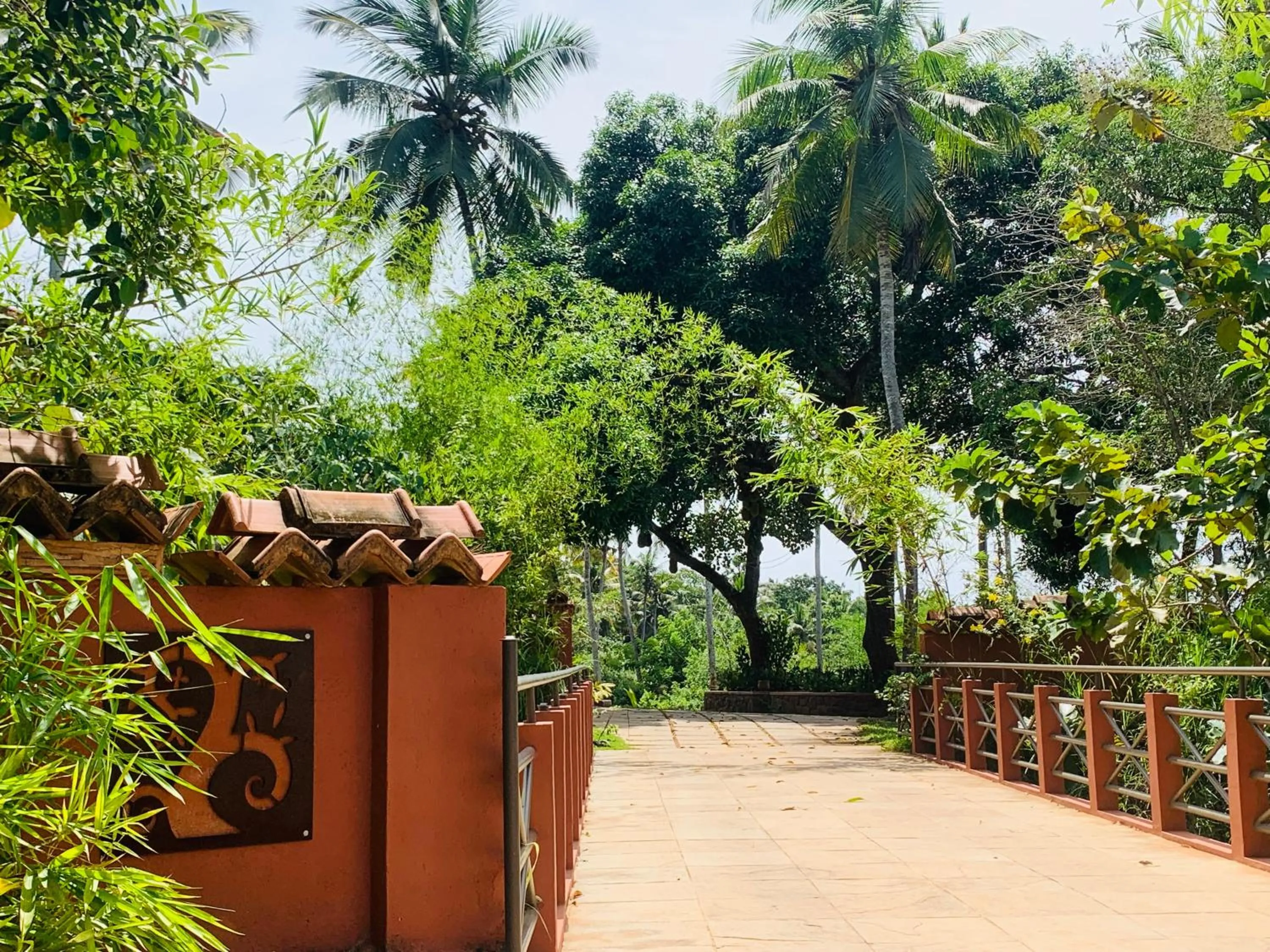 Parking in AMARA AYURVEDA RETREAT- Overlooking Evergreen Western Ghats an ecologically sustainable living space in Kovalam