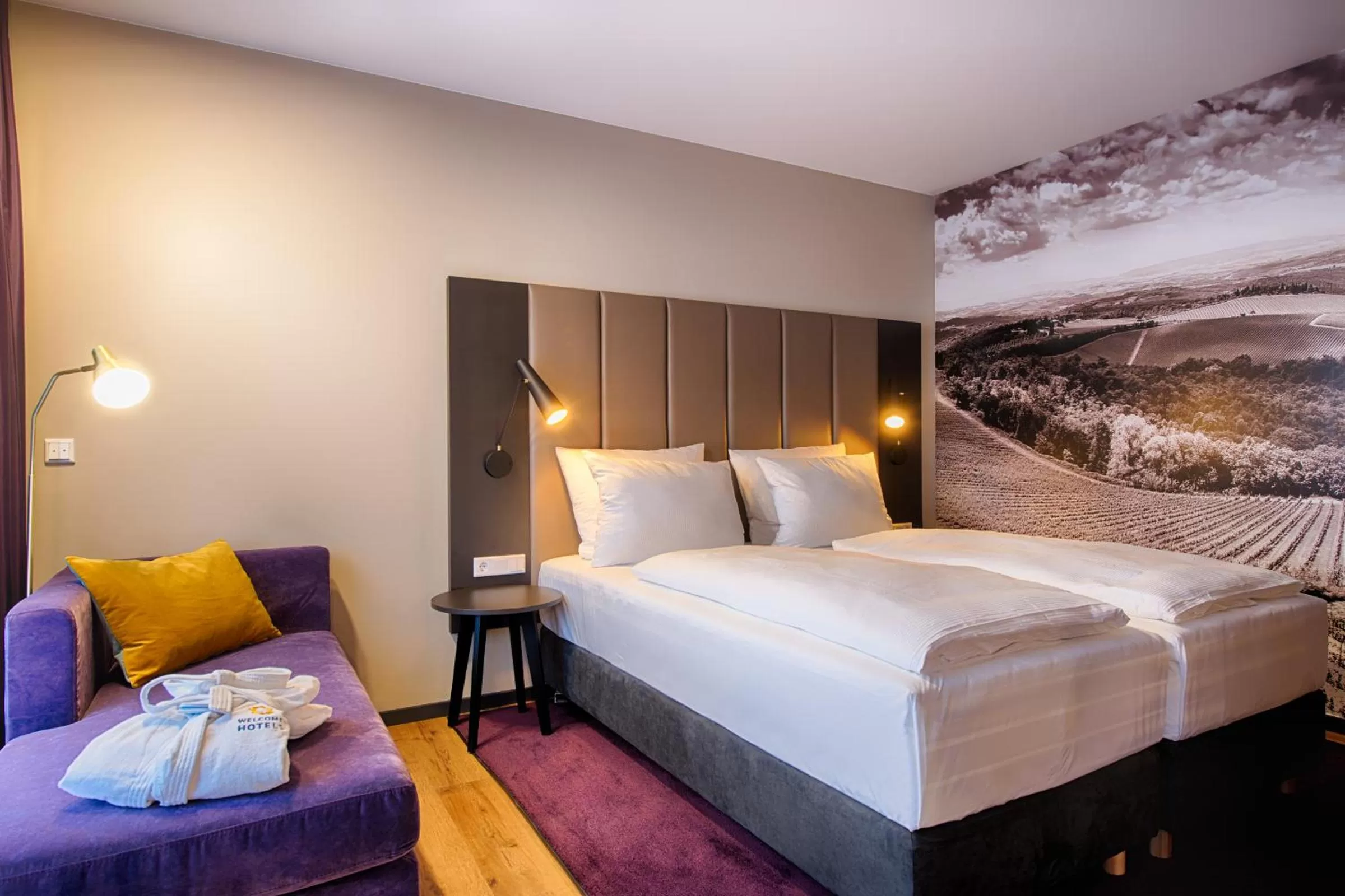 Bed in Welcome Hotel Neckarsulm