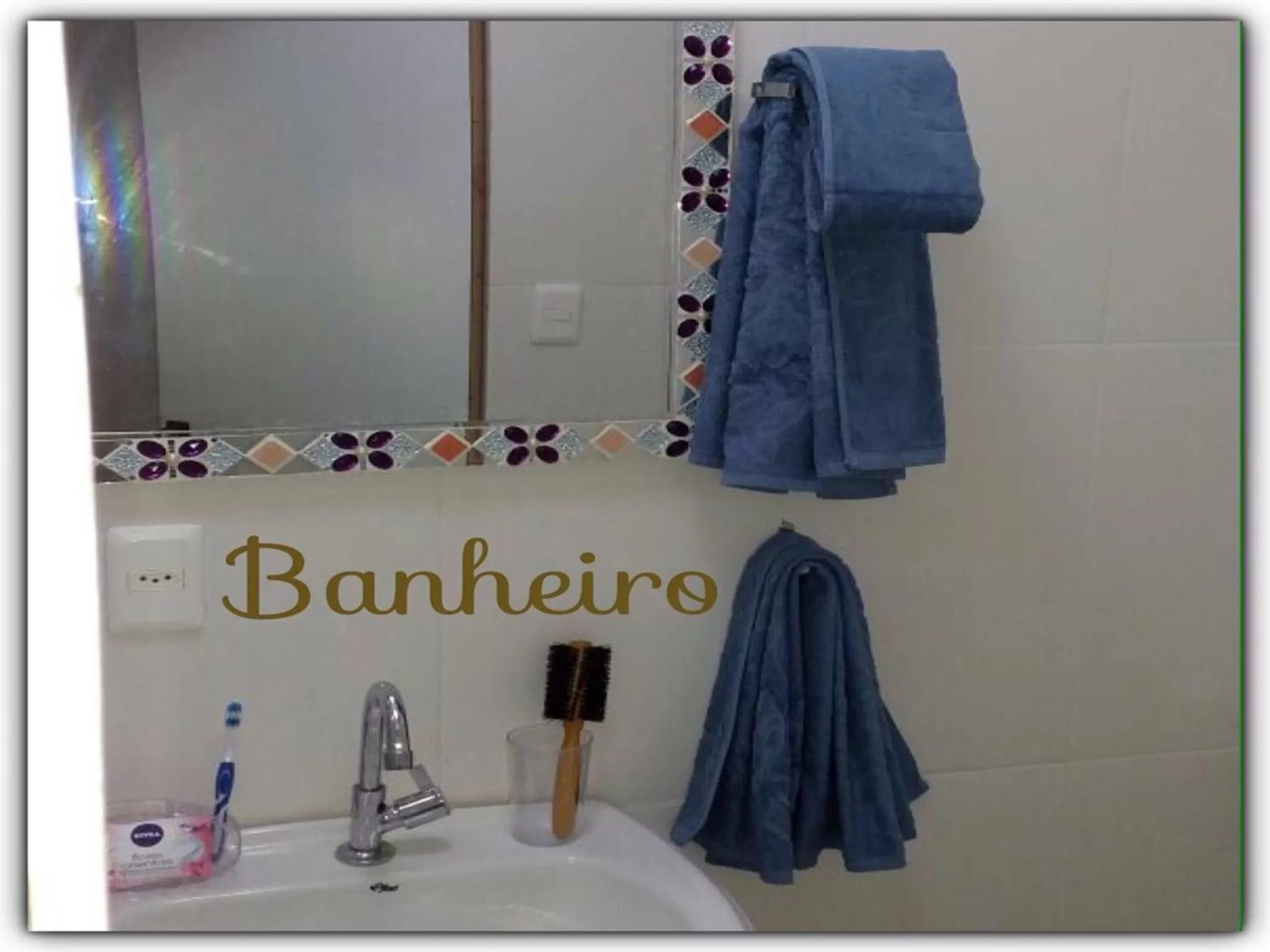 Bathroom in Pousada Lilás