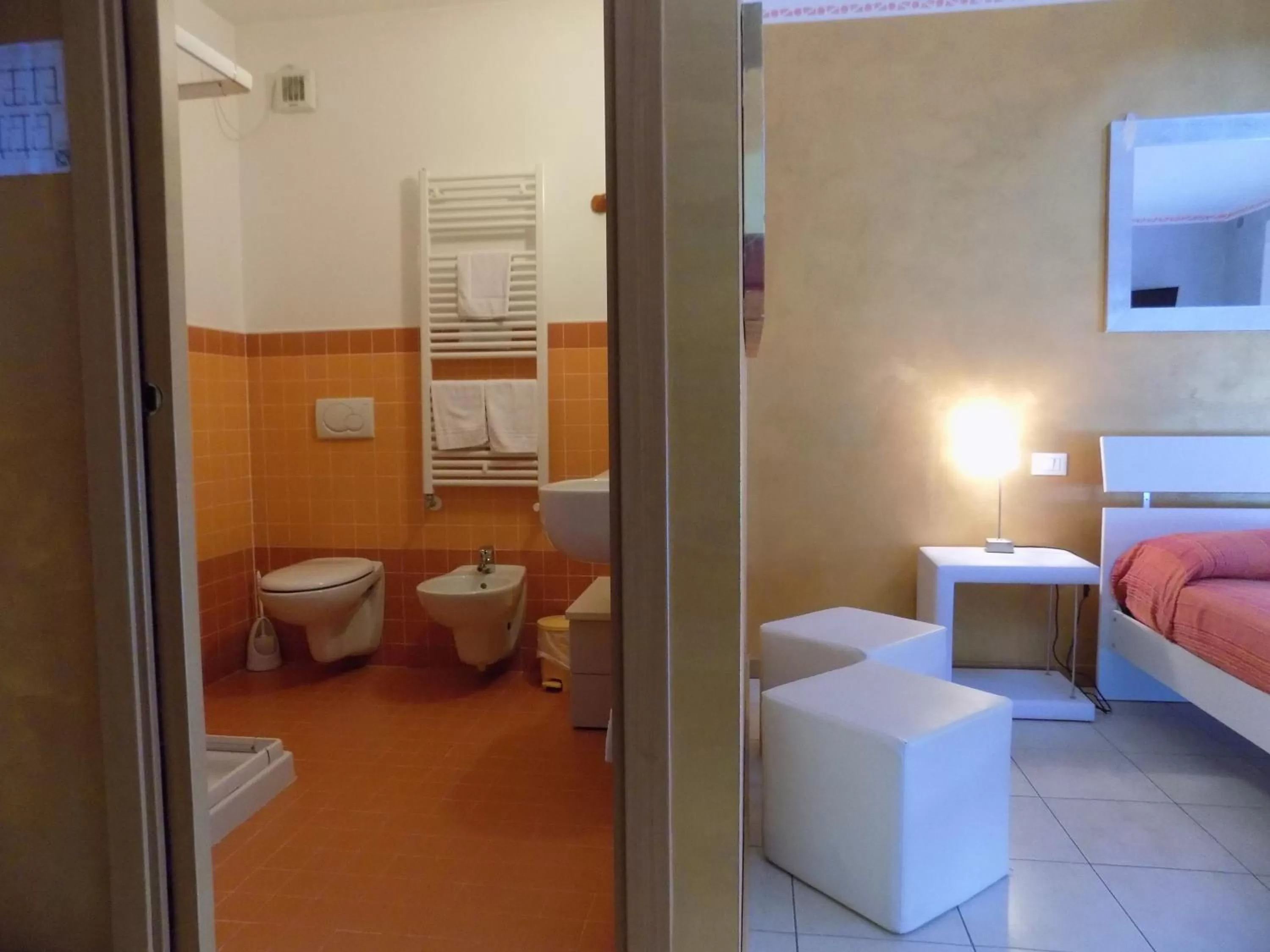 Shower, Bed in Hotel Residence Sole