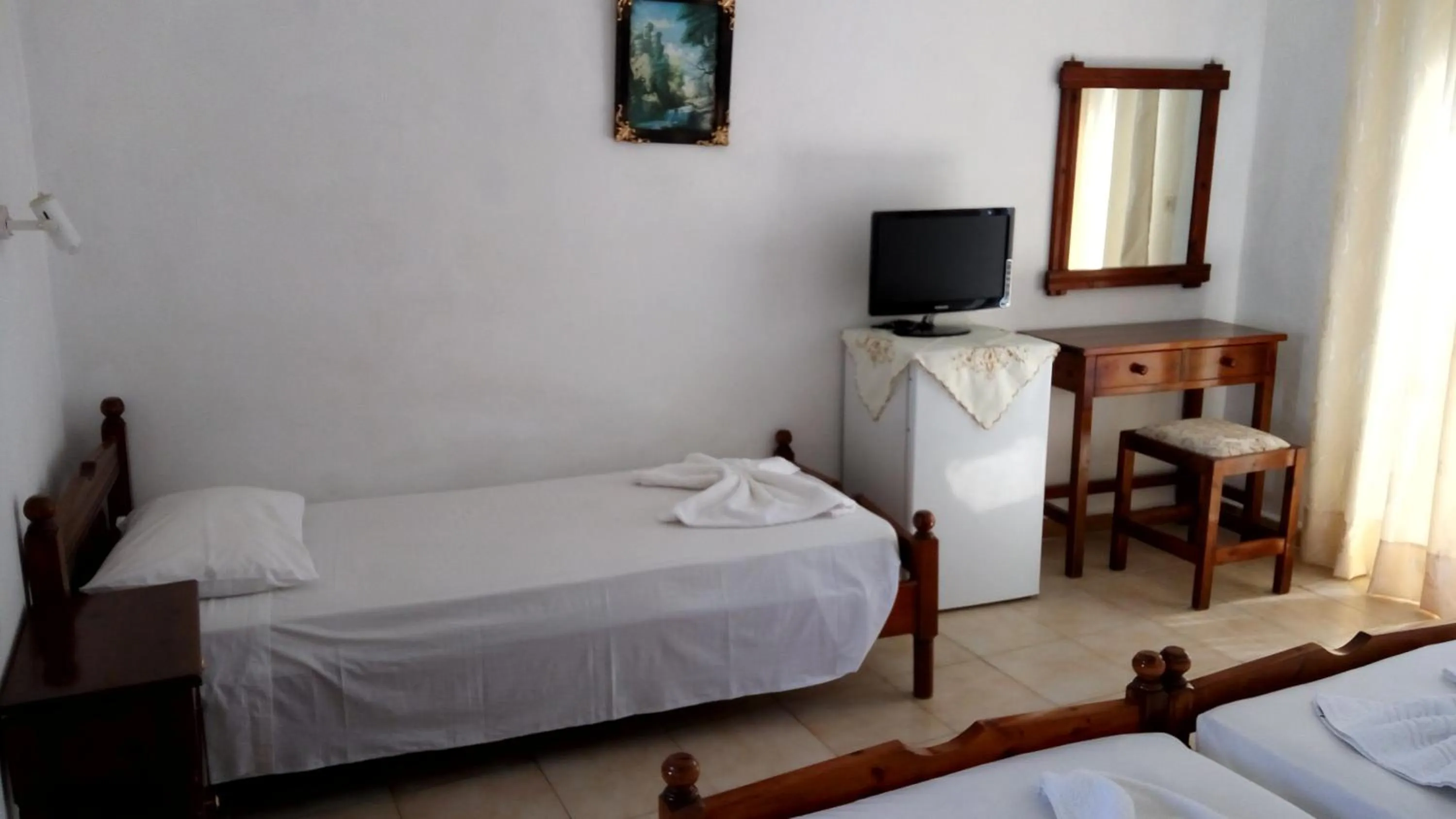 Balcony/Terrace, Bed in Anthula Sun