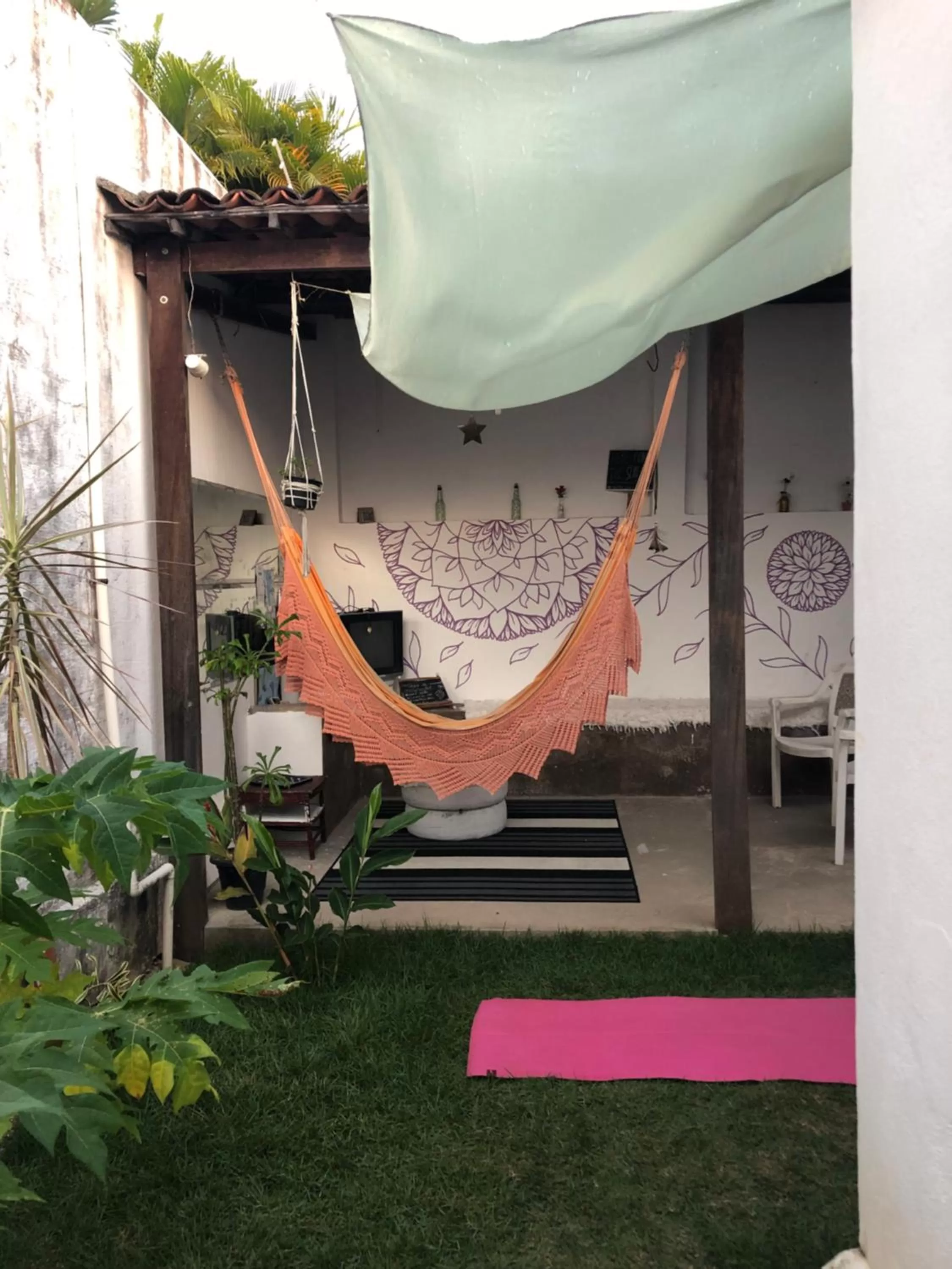 Patio in Hostel Das Canárias