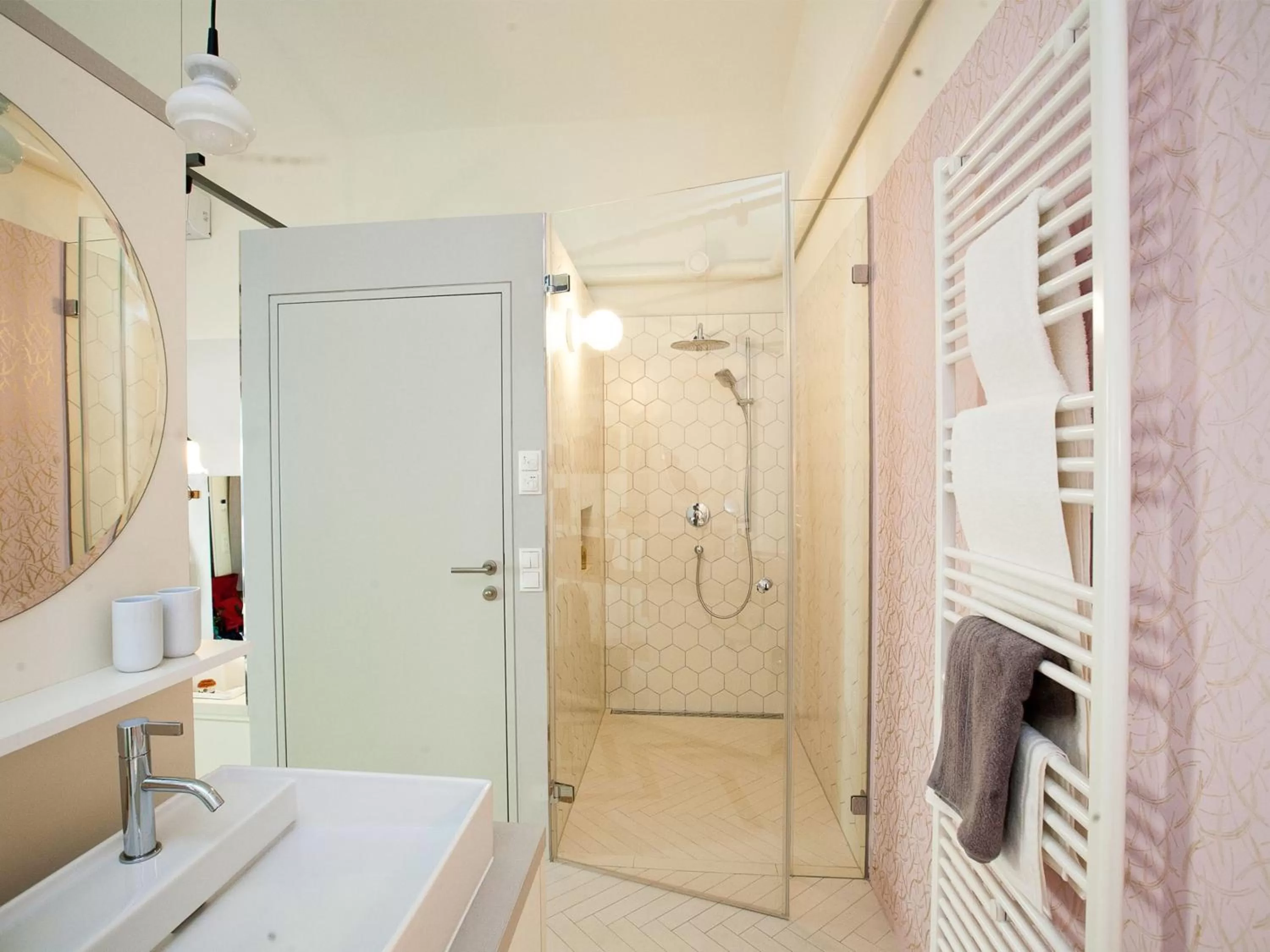 Bathroom in grätzlhotel Karmelitermarkt