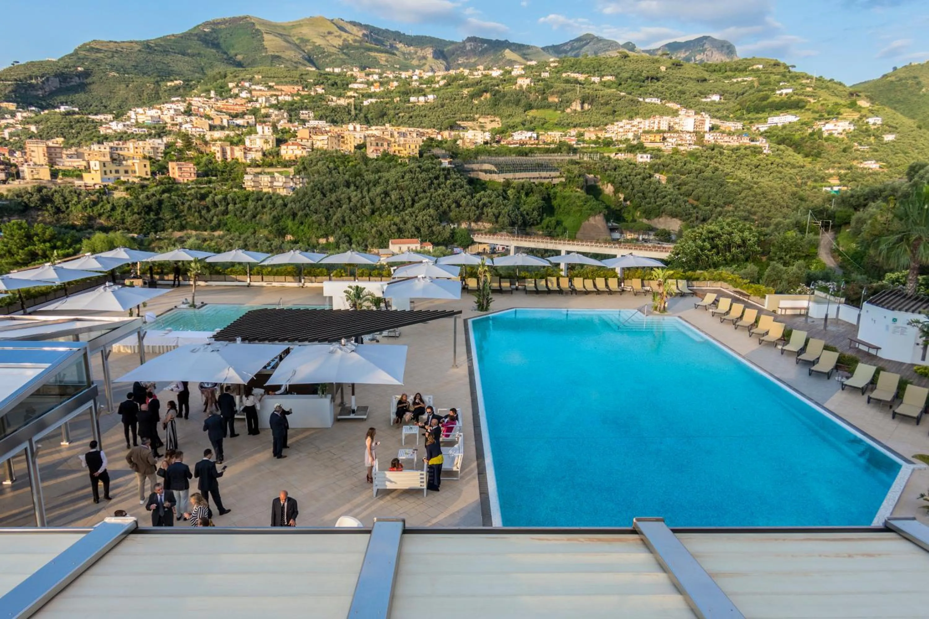 Pool view in Grand Hotel Moon Valley
