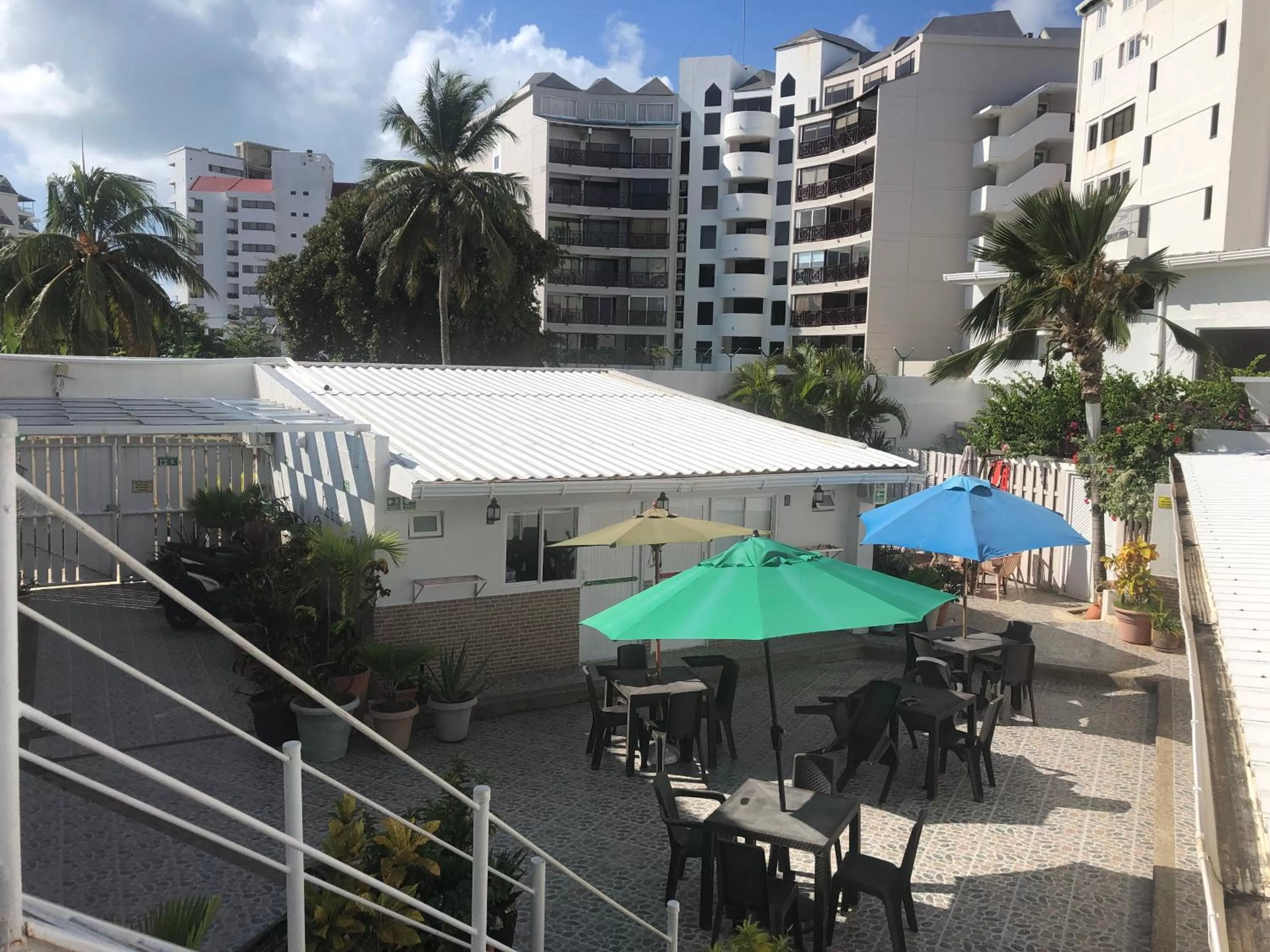 Balcony/Terrace, Pool View in Villa San Miguel