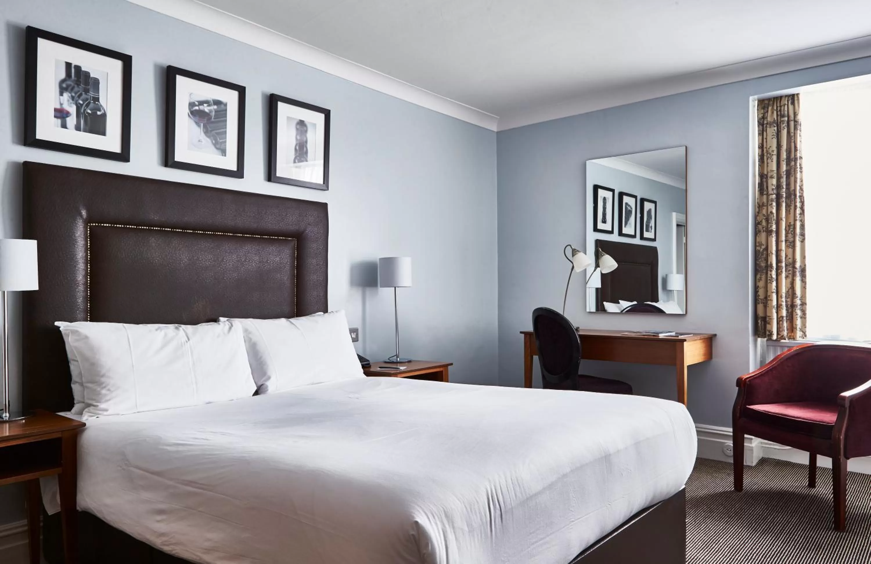 Bedroom, Bed in Bournemouth West Cliff Hotel & Spa