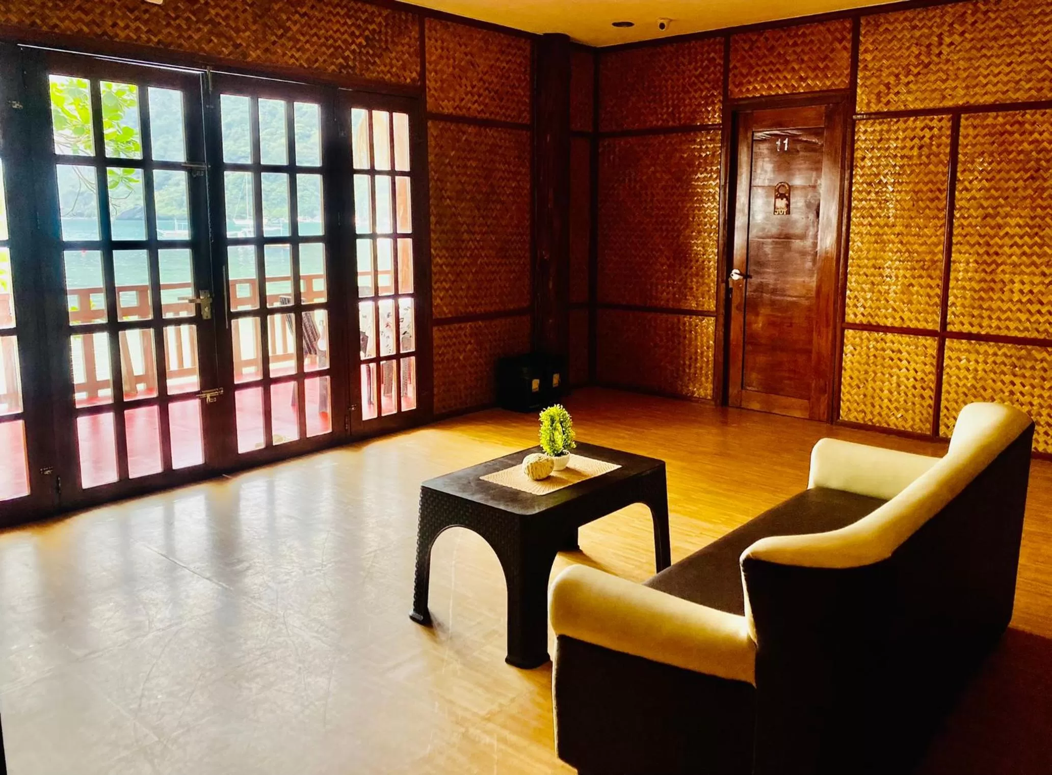 Seating area in Sophias Beach Guest House