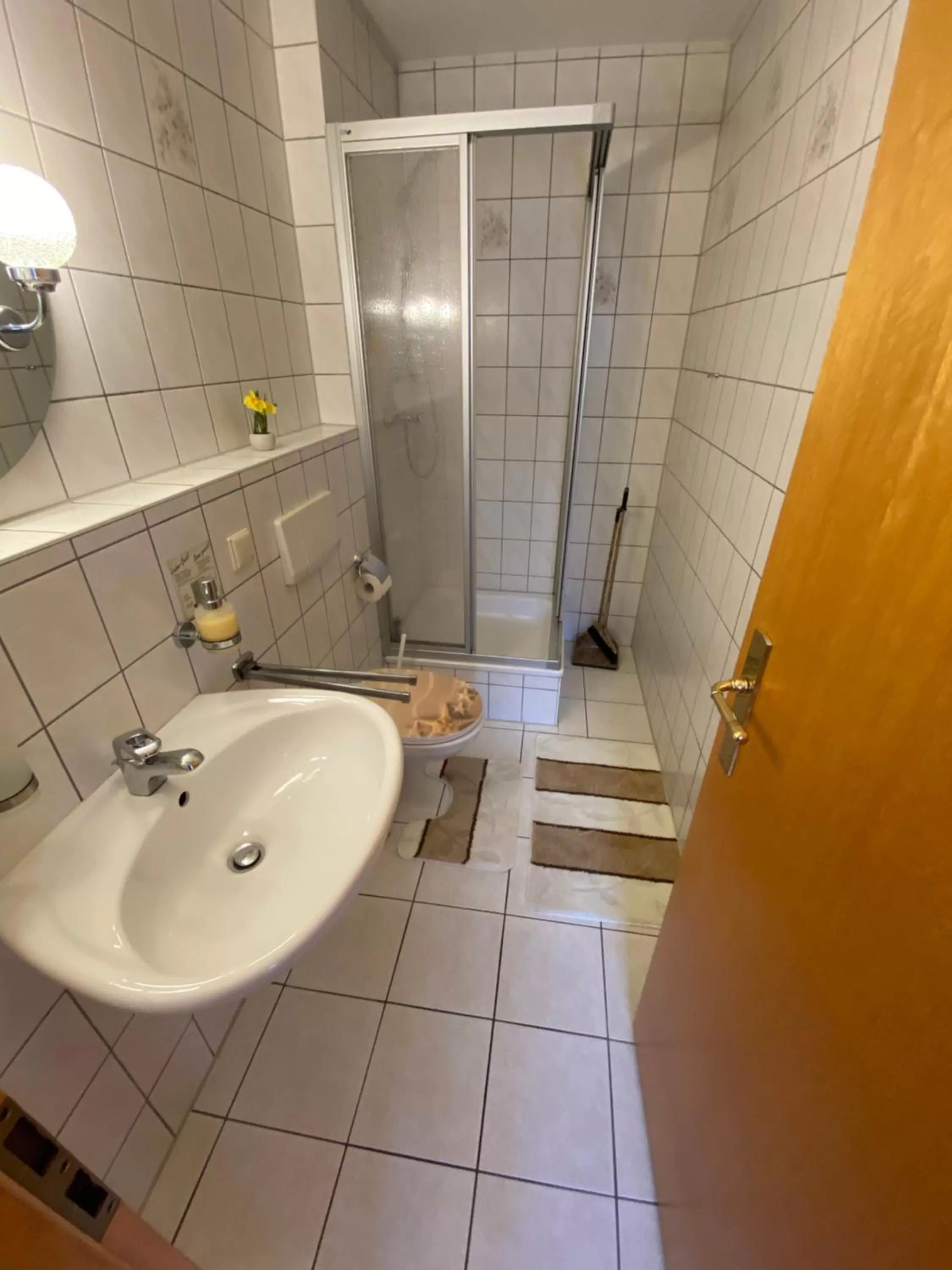 Shower in Hotel Bielatal