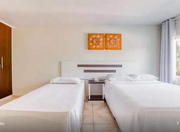 Bedroom, Bed in Hotel Nosso Bosque