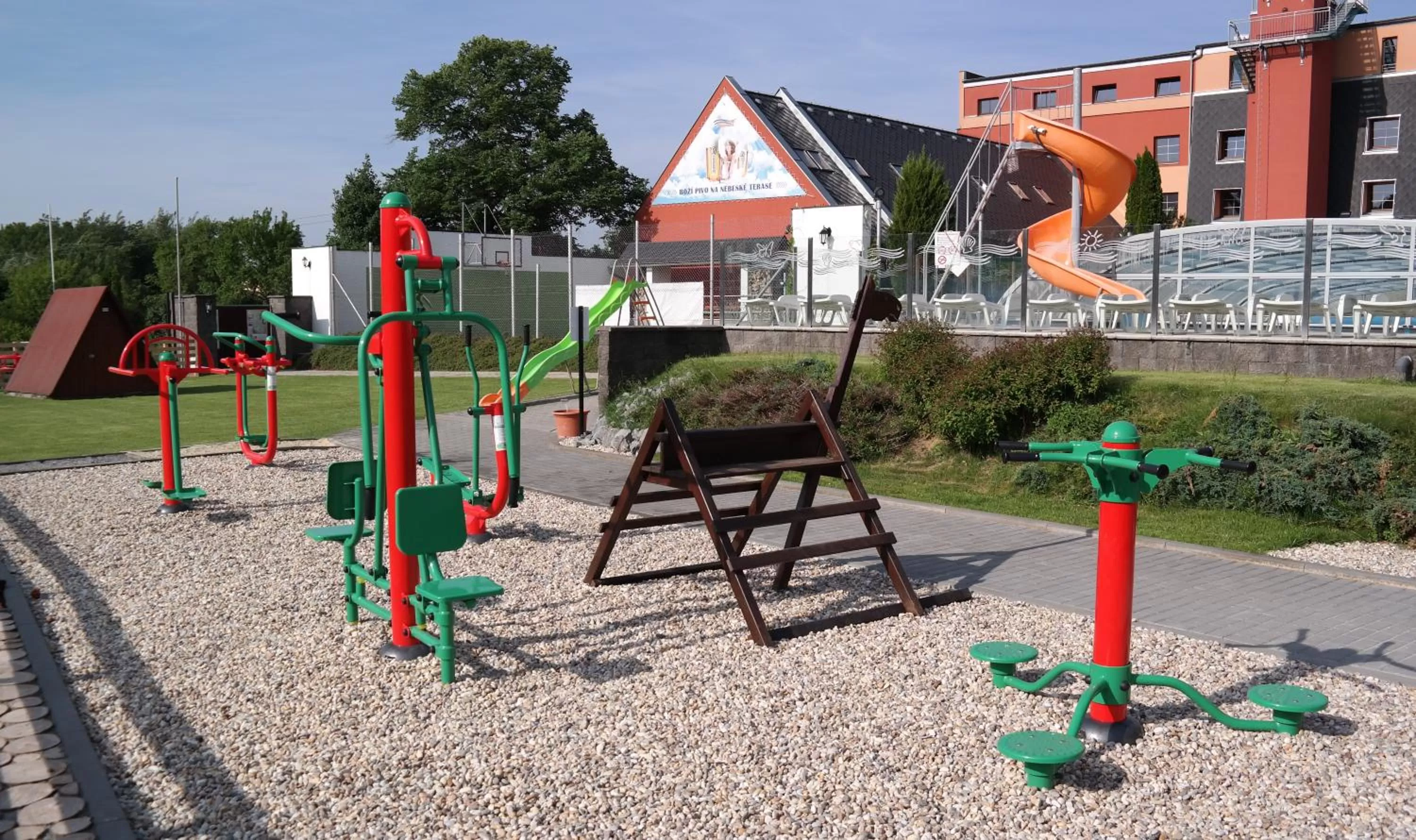Children play ground, Children's Play Area in OREA Resort Panorama Moravský kras