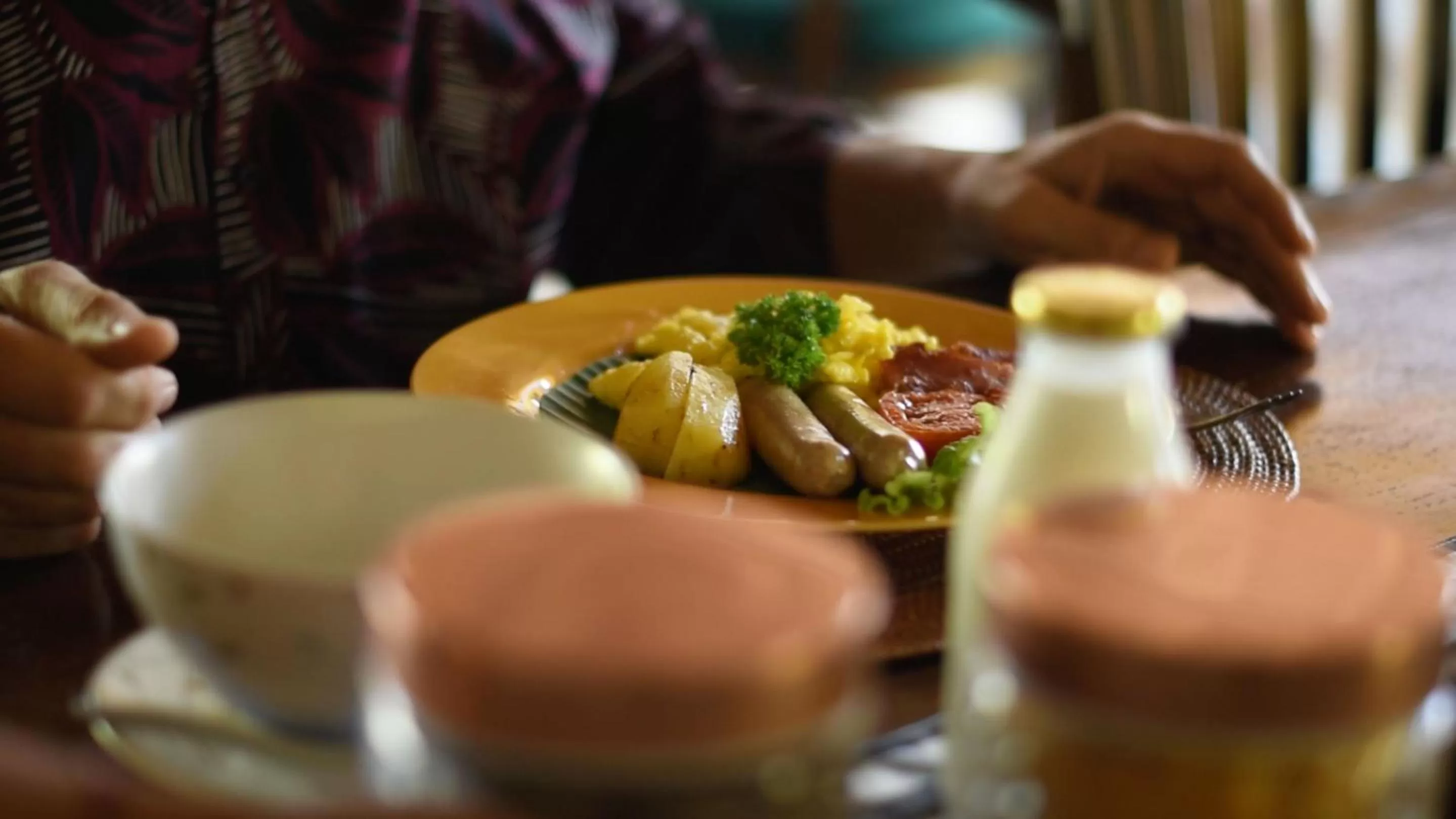 American breakfast in Manzelejepun Villa & Pavilion