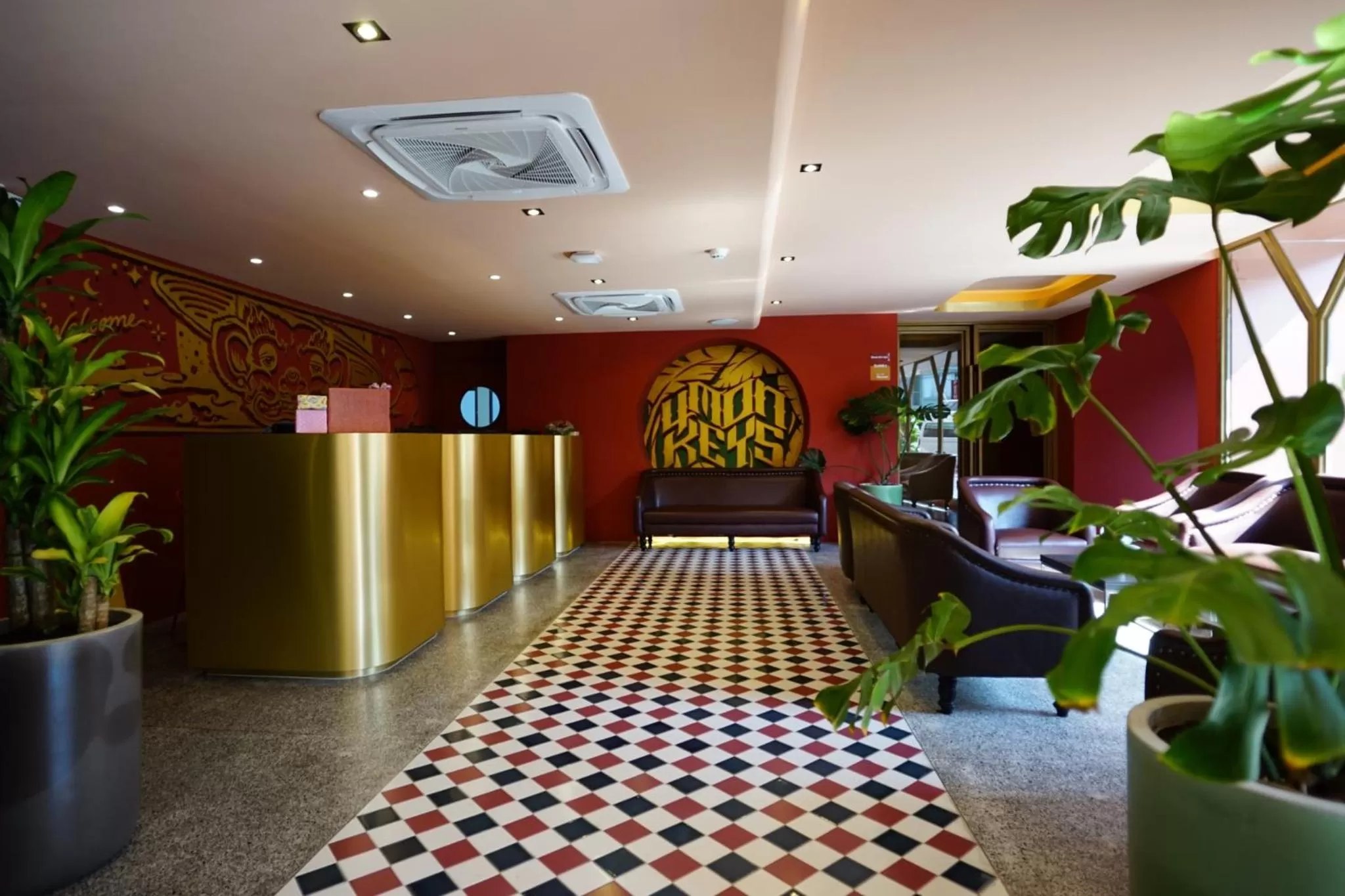 Lobby or reception in 4 Monkeys Hotel