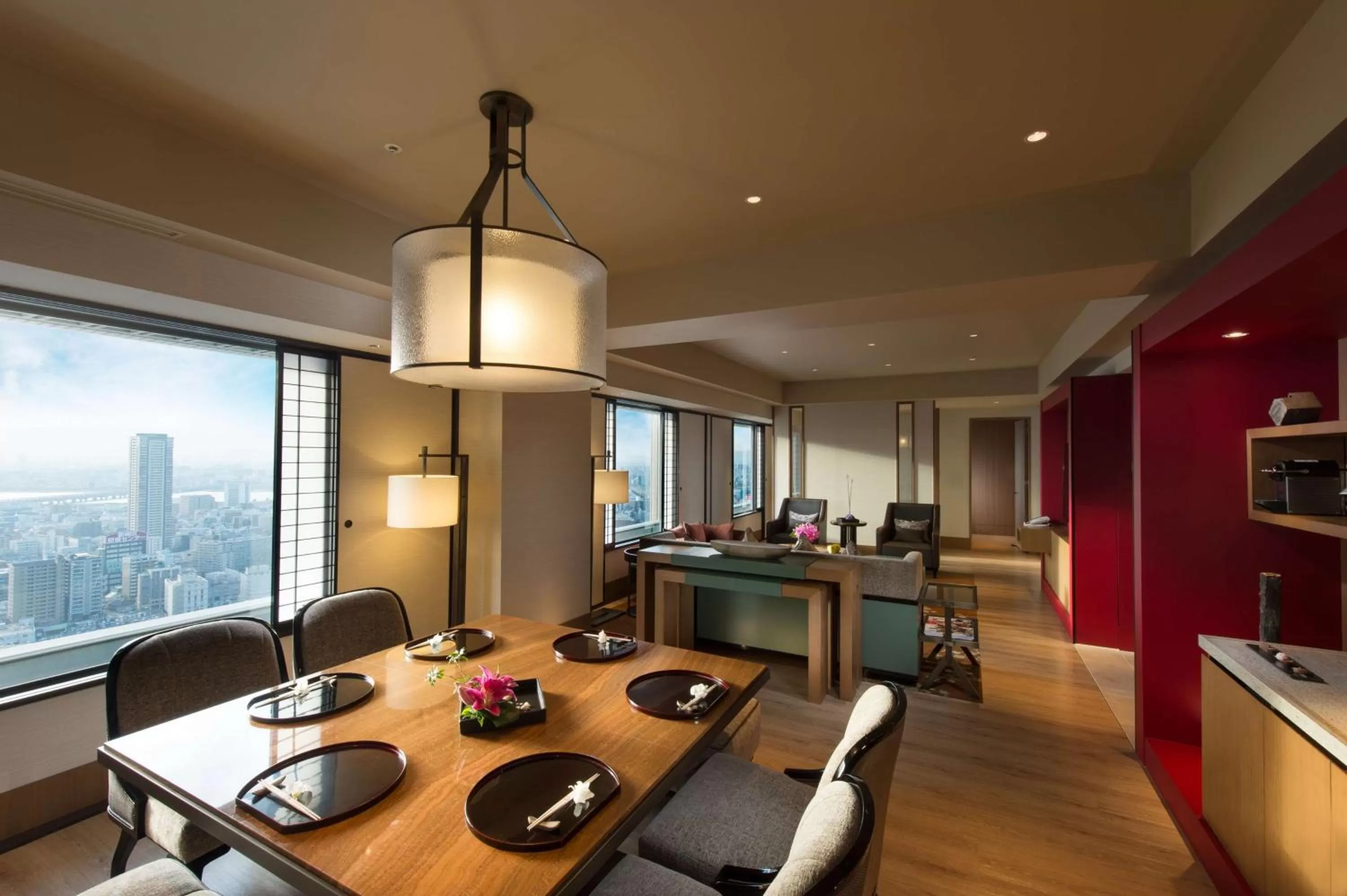 Living room in Hilton Osaka Hotel