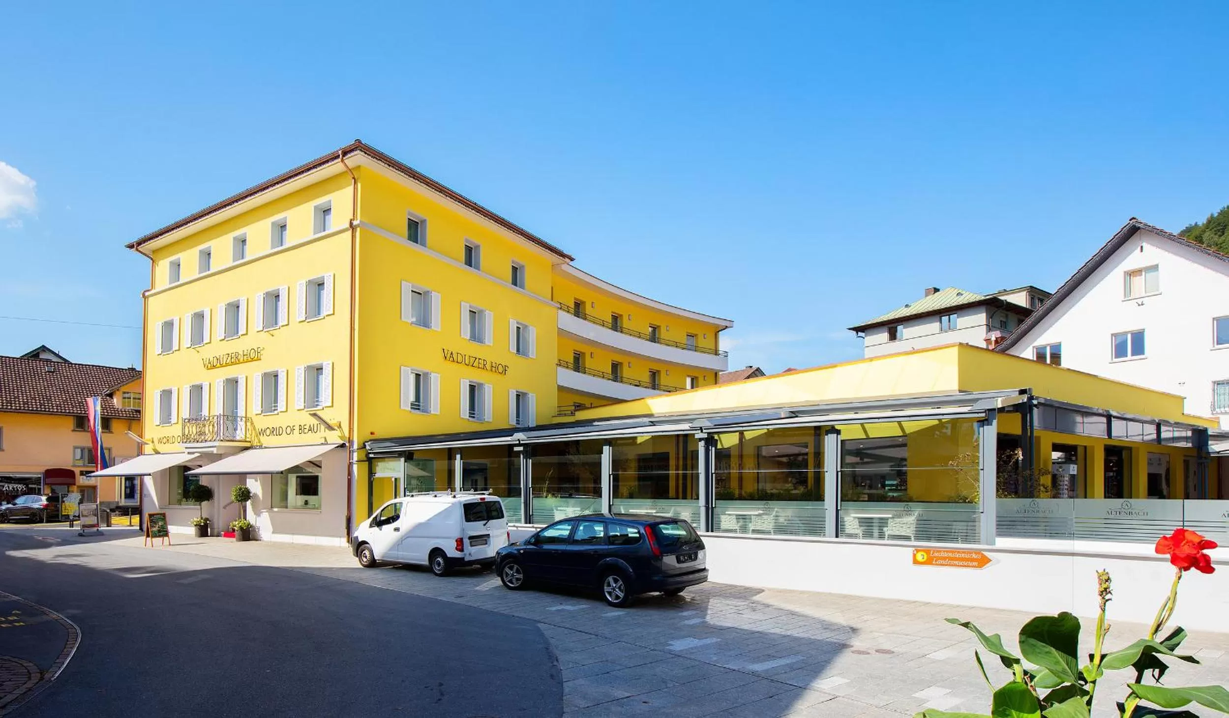 Facade/entrance in Hotel Vaduzerhof by b-smart