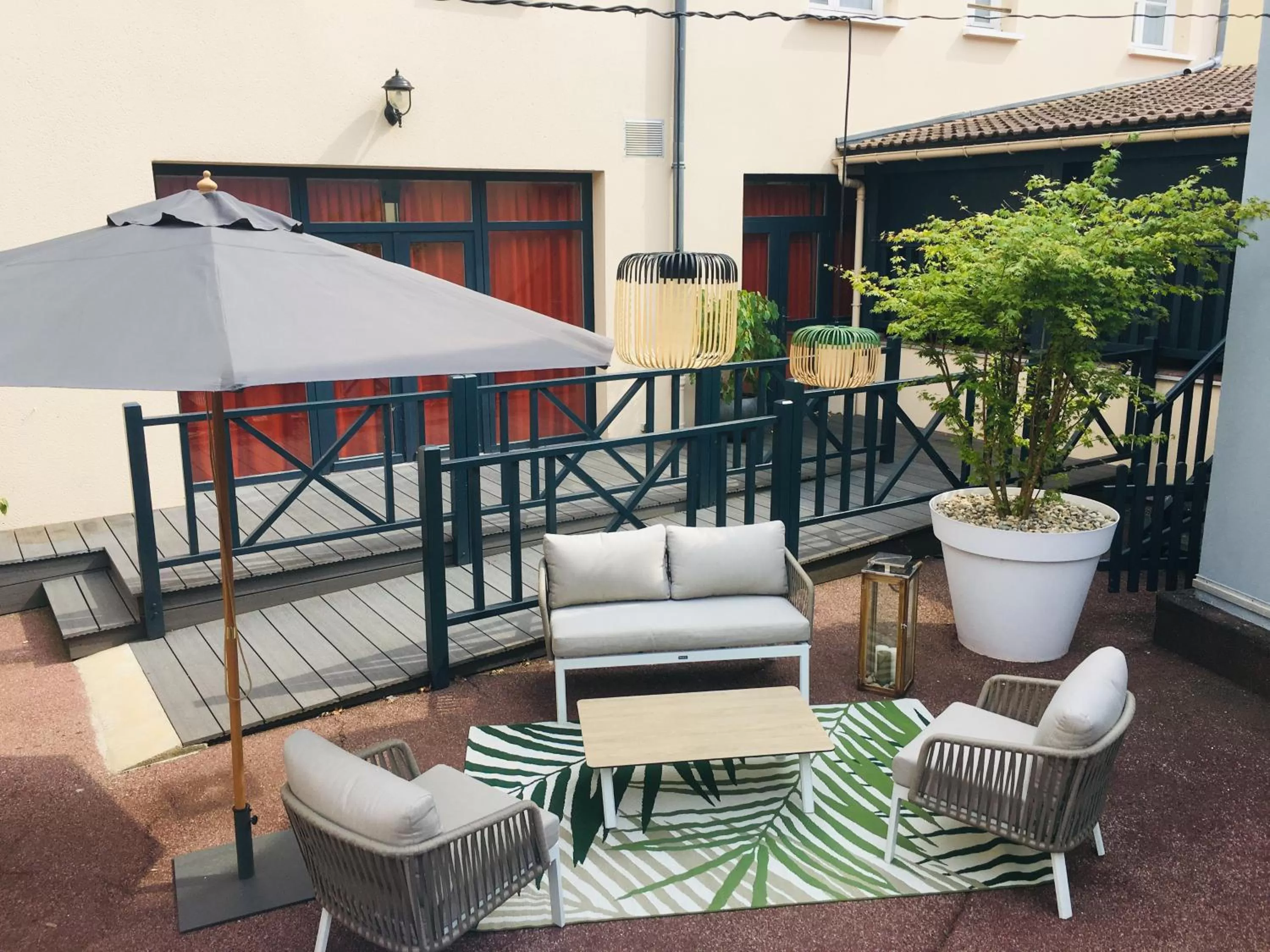 Patio in Hotel Normandy