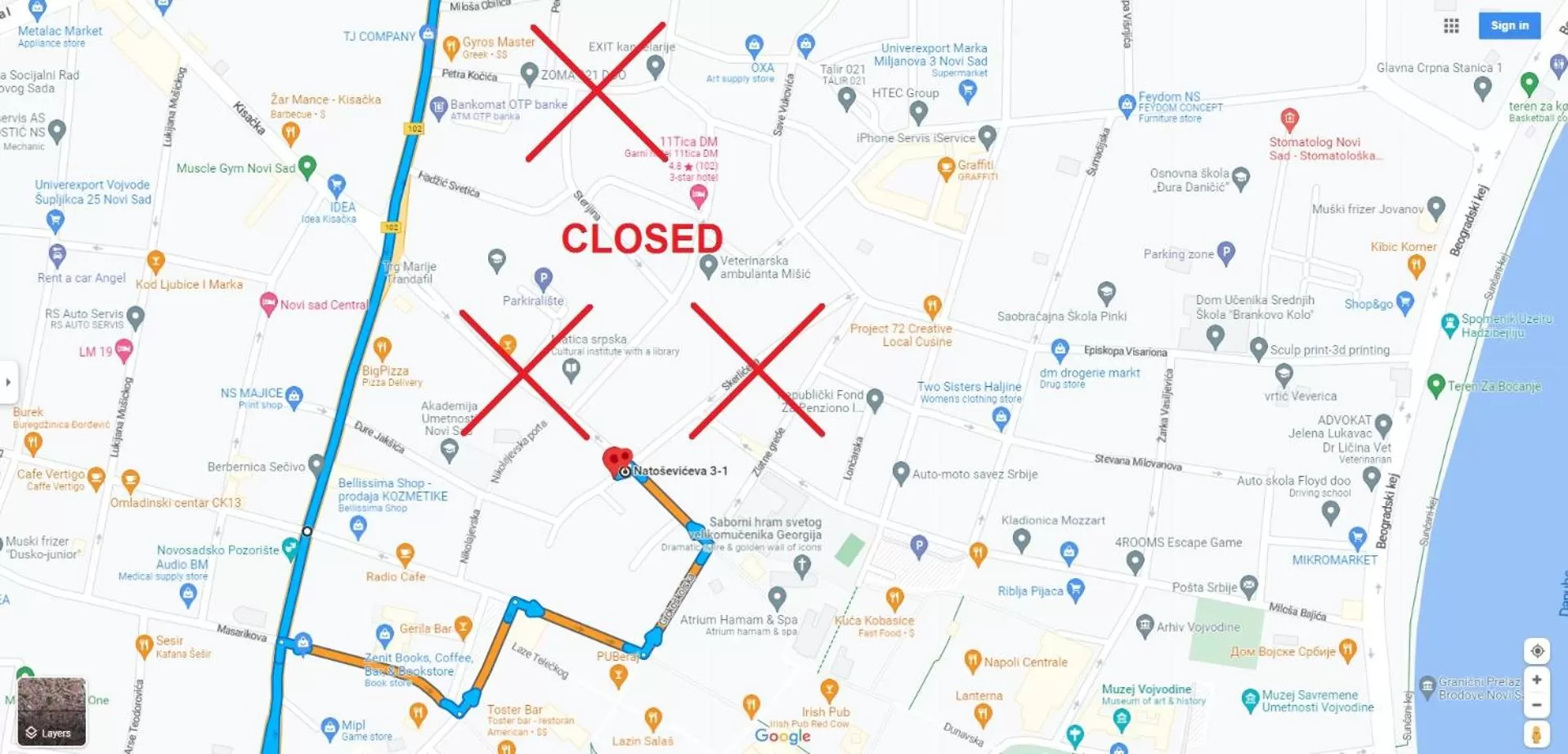 Parking, Bird's-eye View in Hotel Fontana