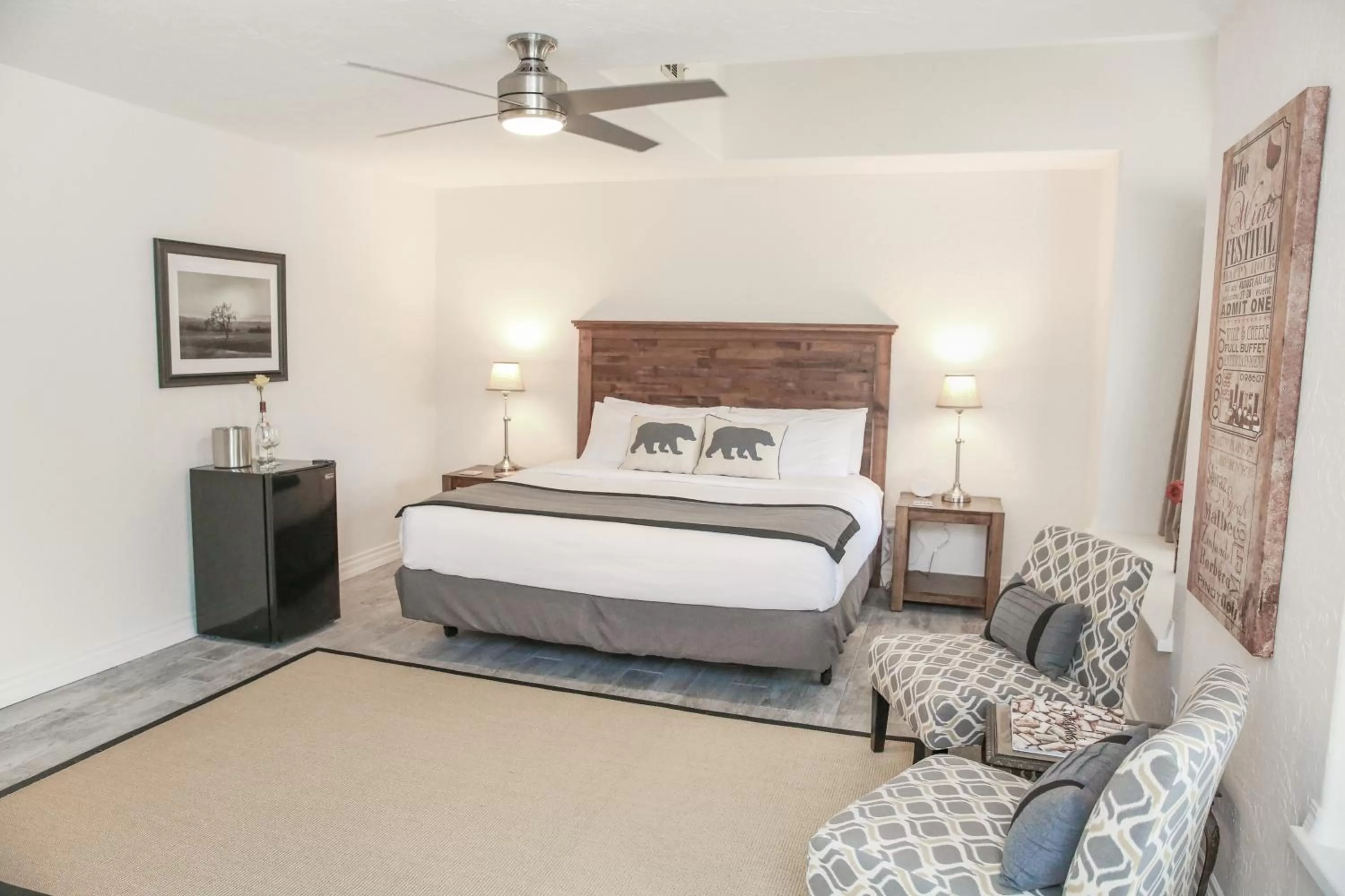 Bed in The Eden House Vineyard