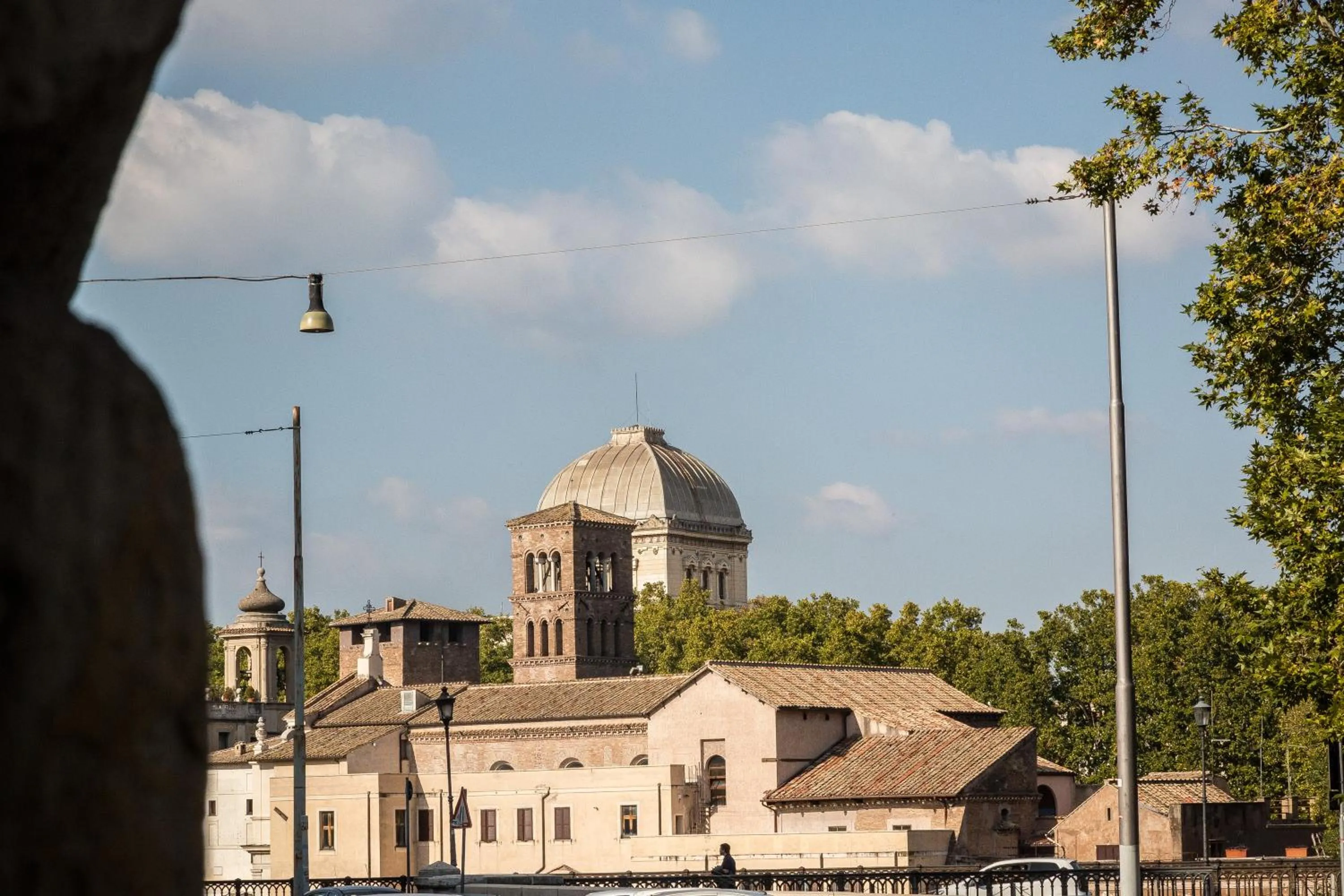 City view in Palazzo Baj in Trastevere