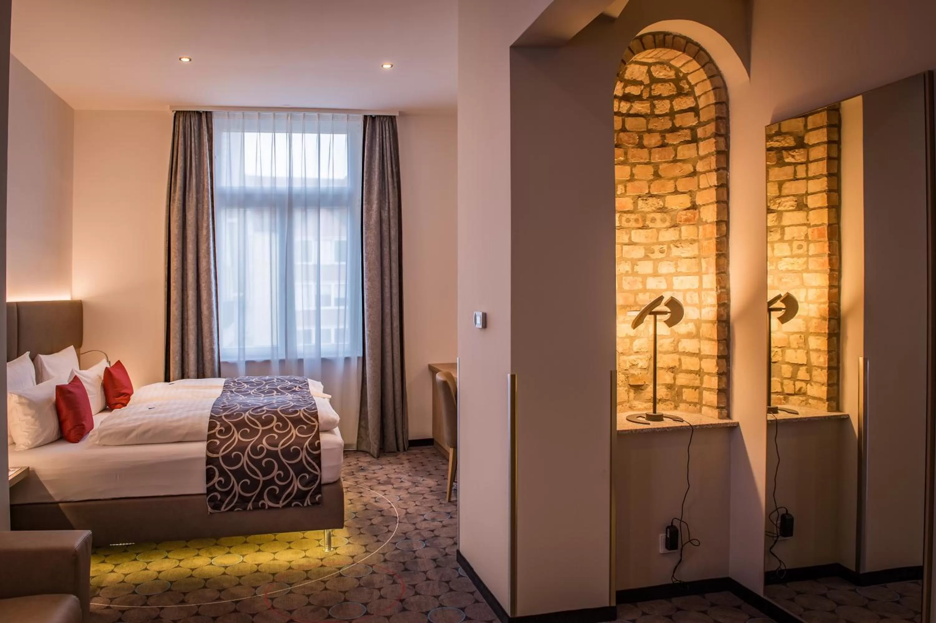 Photo of the whole room, Bed in AKZENT Hotel Villa Saxer