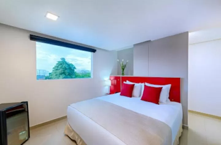 Bed in Hotel Blue 66