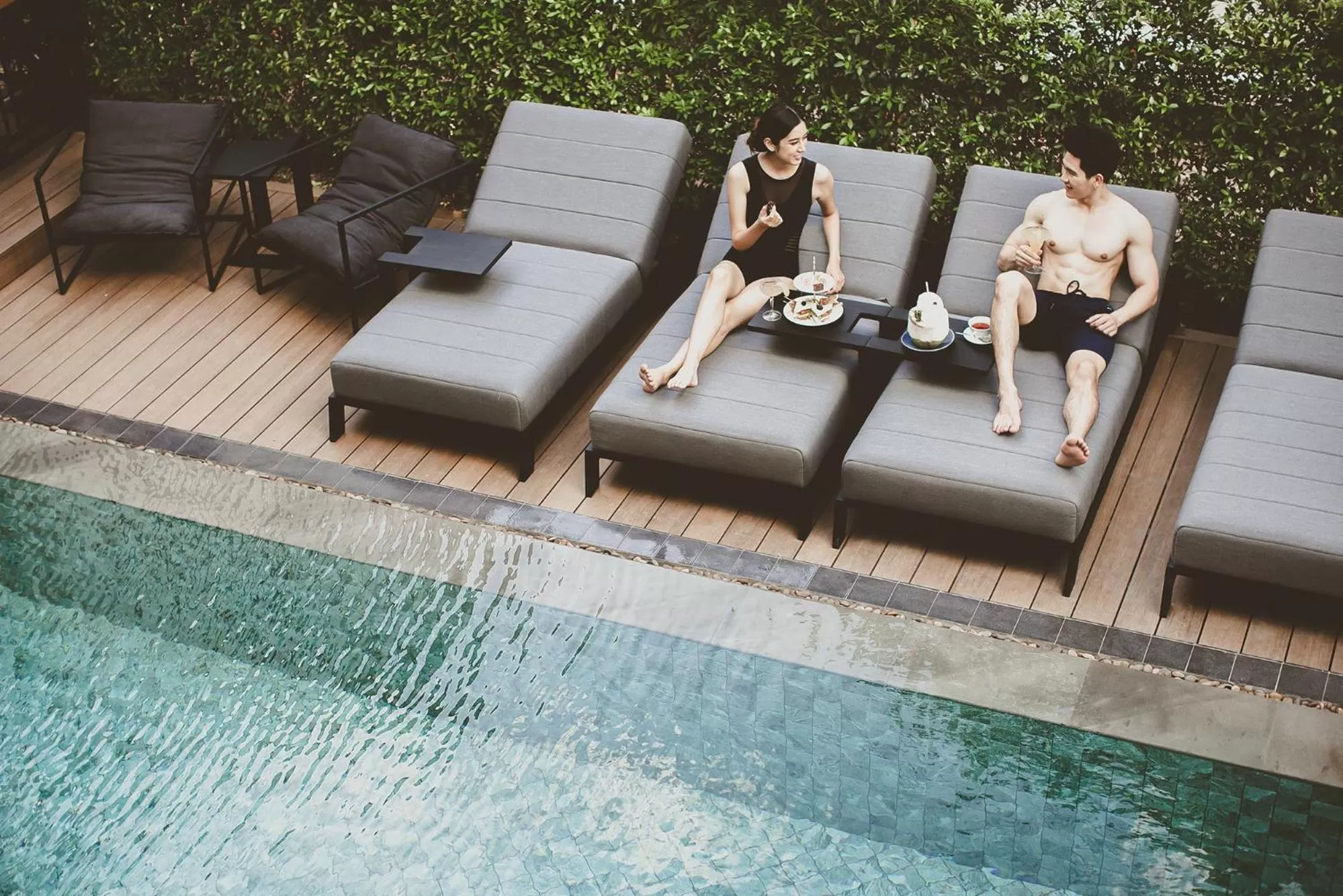 Pool view in THEE Vijit Lanna by TH District