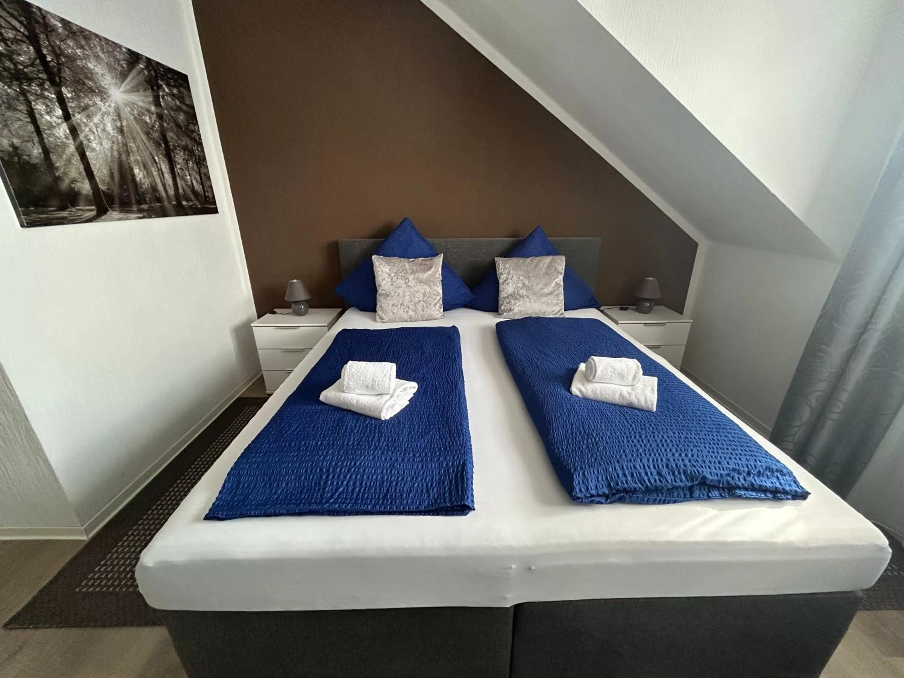 Bed in Hotel Hasselberg