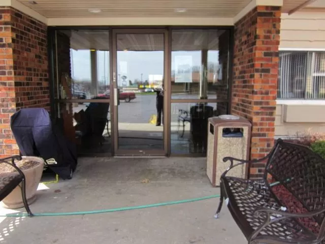 Patio in AmericInn by Wyndham West Bend