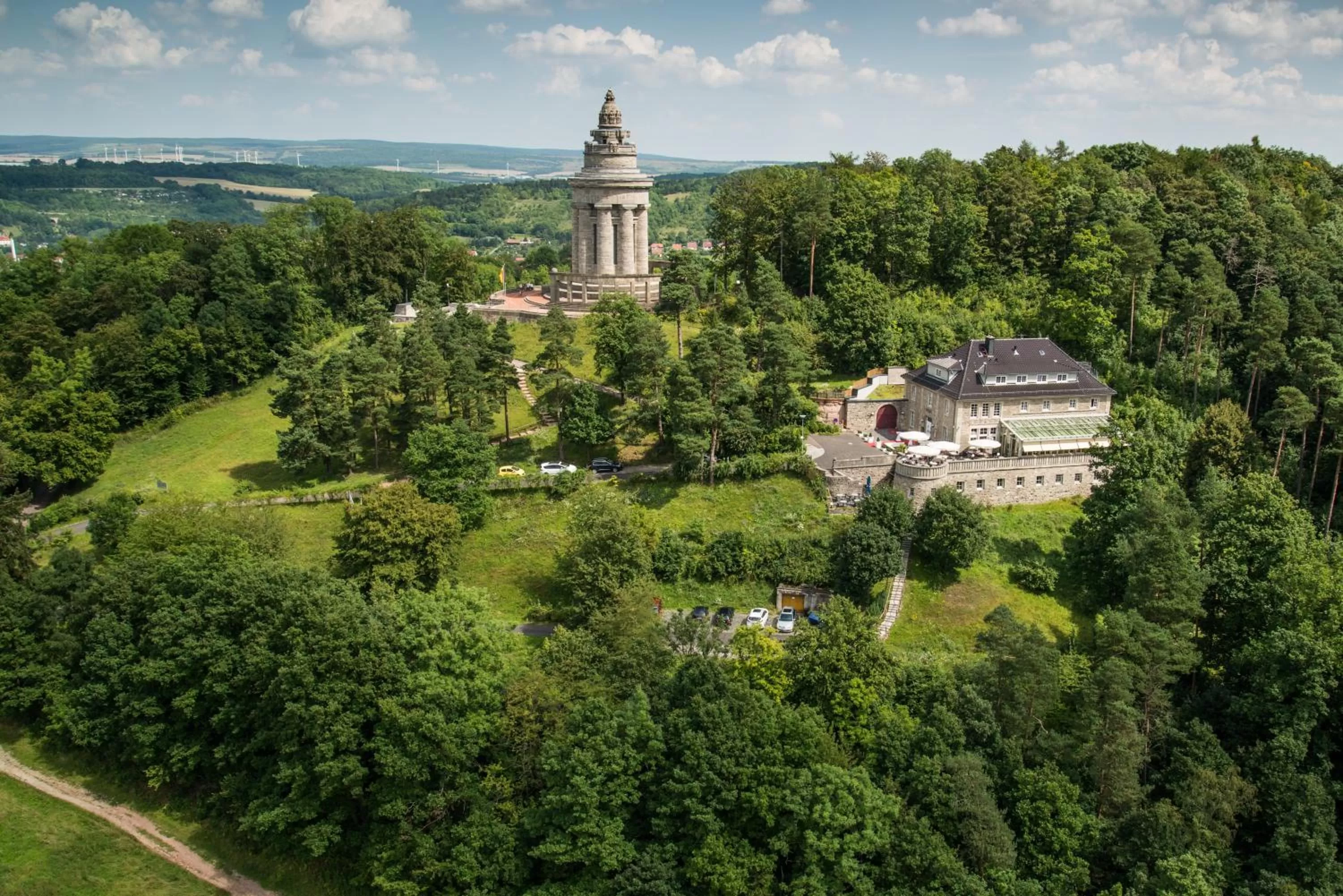 Bird's eye view, Bird's-eye View in Berghotel Eisenach
